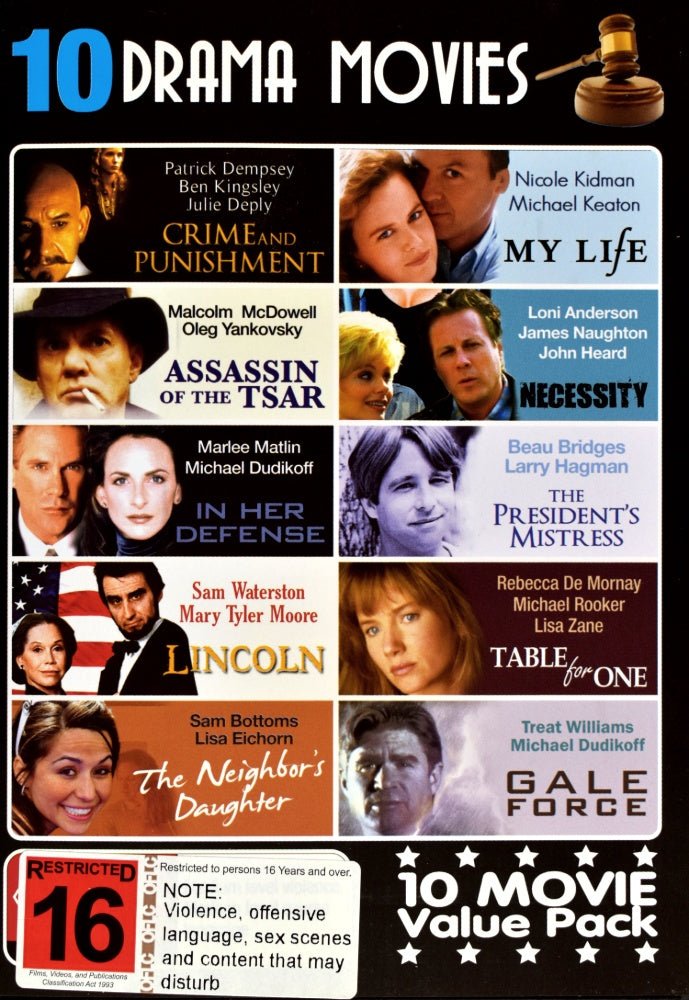 10 Drama Movies (DVD) - Vinyl Kitchen