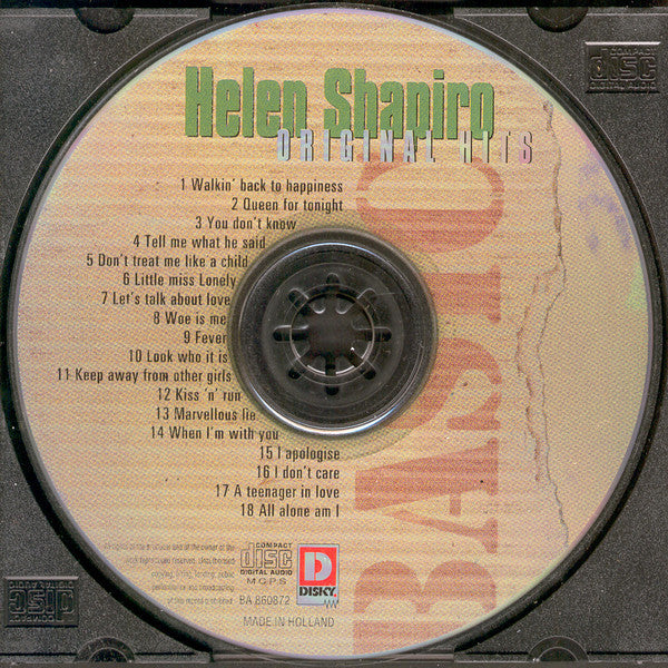 Helen Shapiro : Original Hits (CD, Comp)