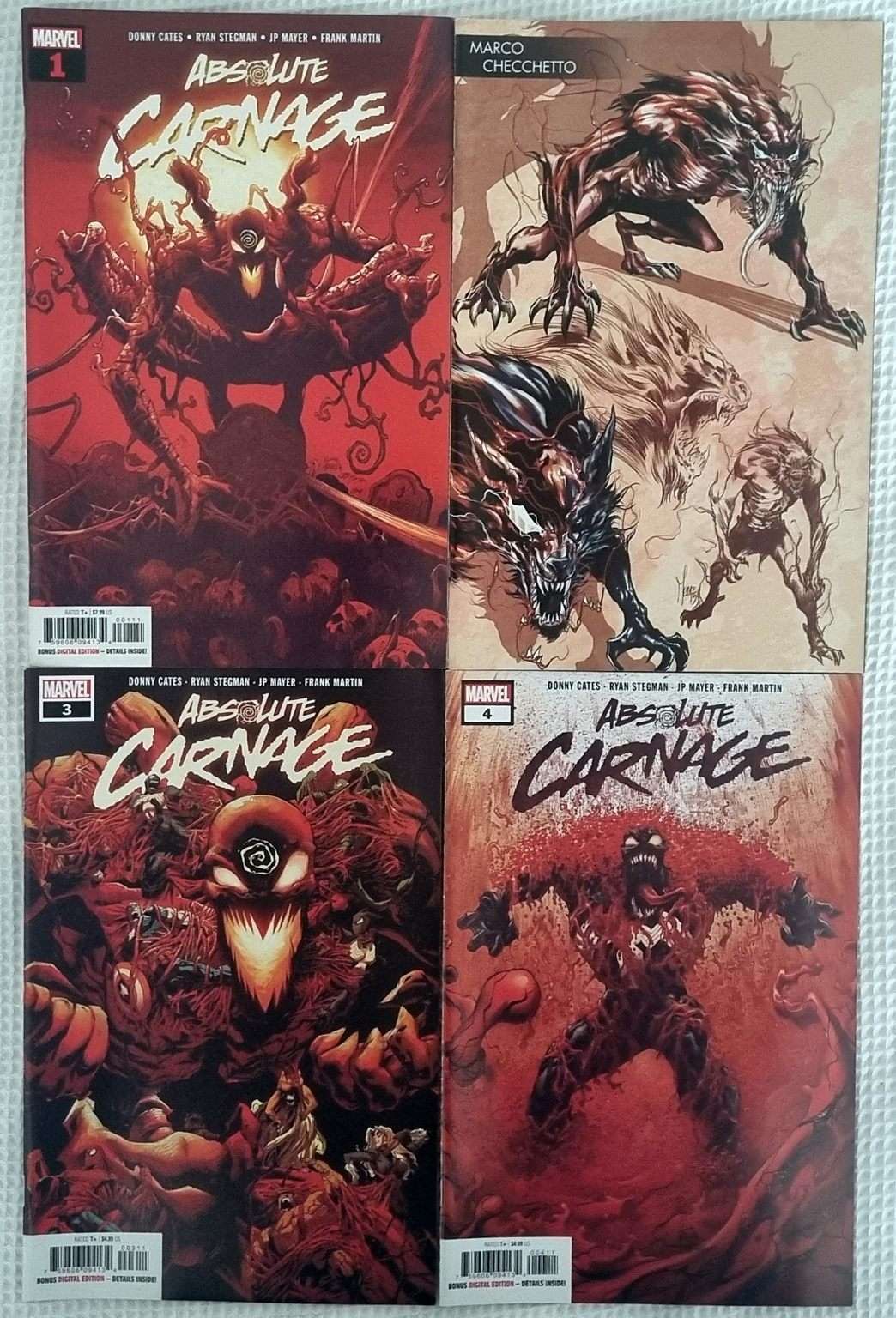 Absolute Carnage: Issues 1 - 4 : NM