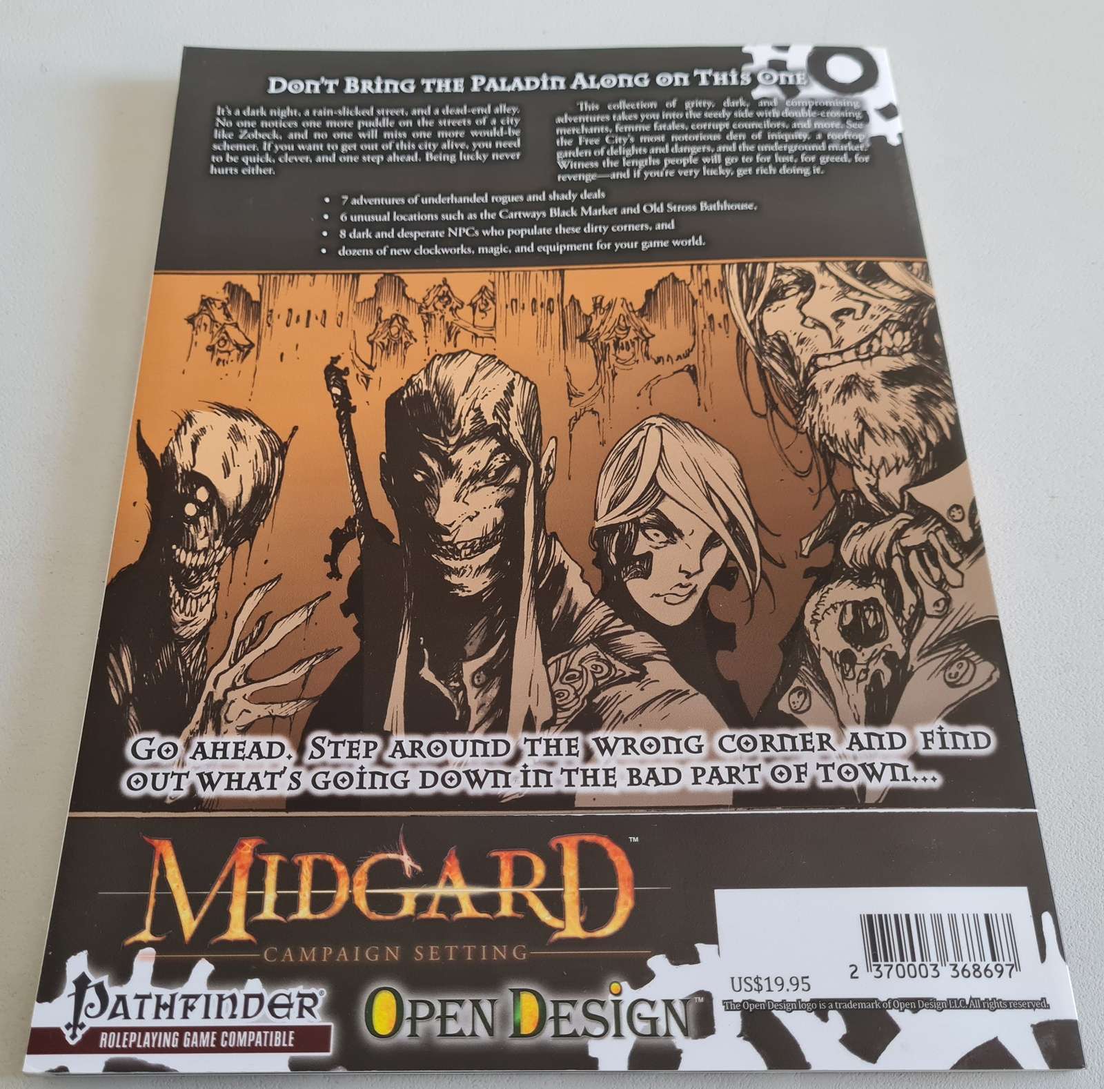 Pathfinder: Streets of Zobeck Midgard Campaign Setting