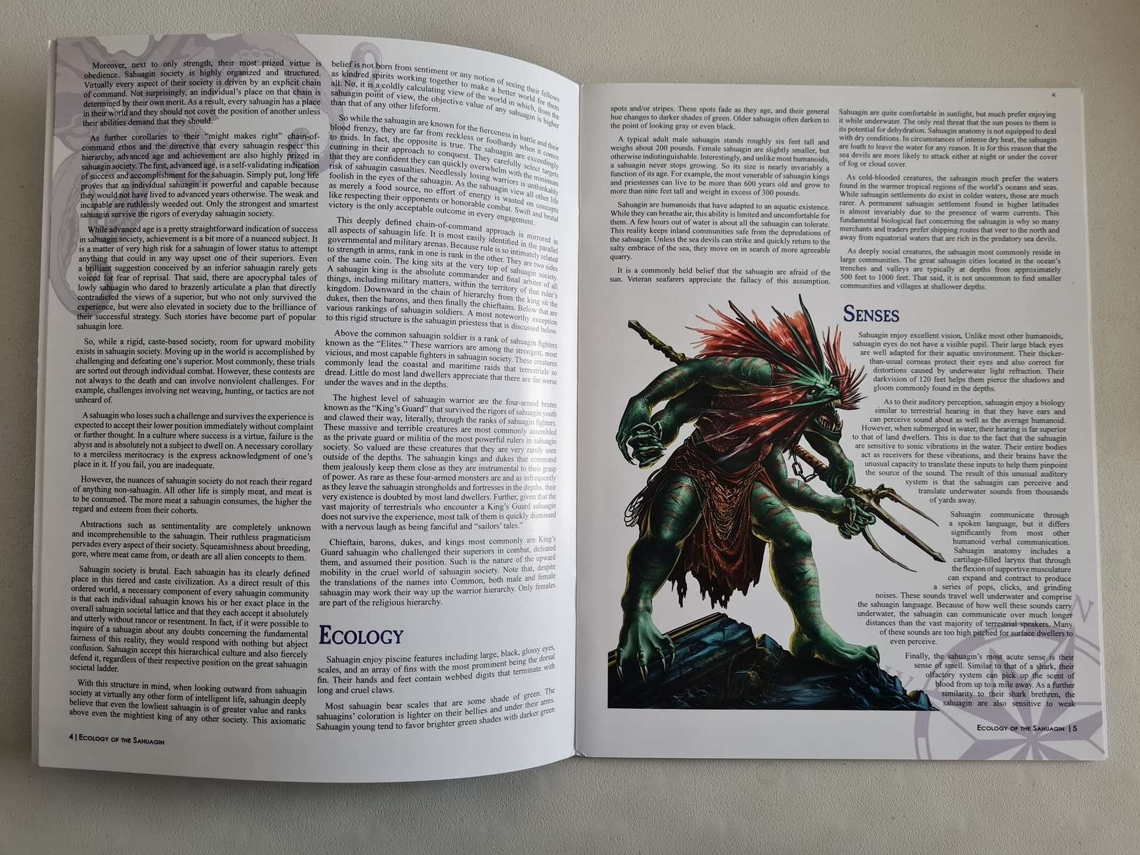Ecology of the Sahuagin - D&D 5th Edition 5e & Swords & Wizardy