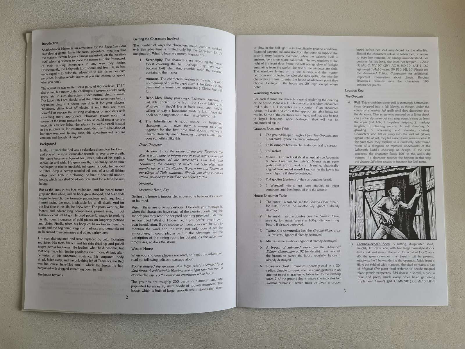 Labyrinth Lord - Shadowbrook Manor Module