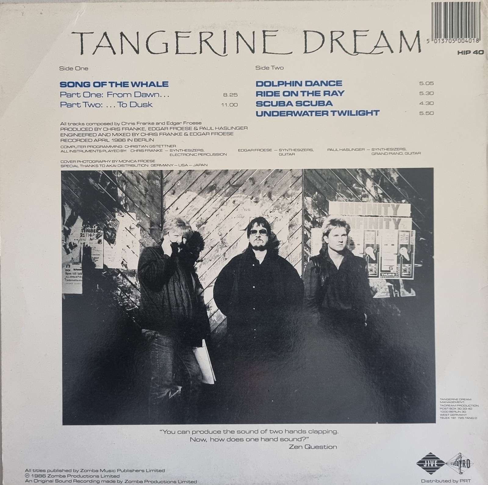 Tangerine Dream - Underwater Sunlight LP