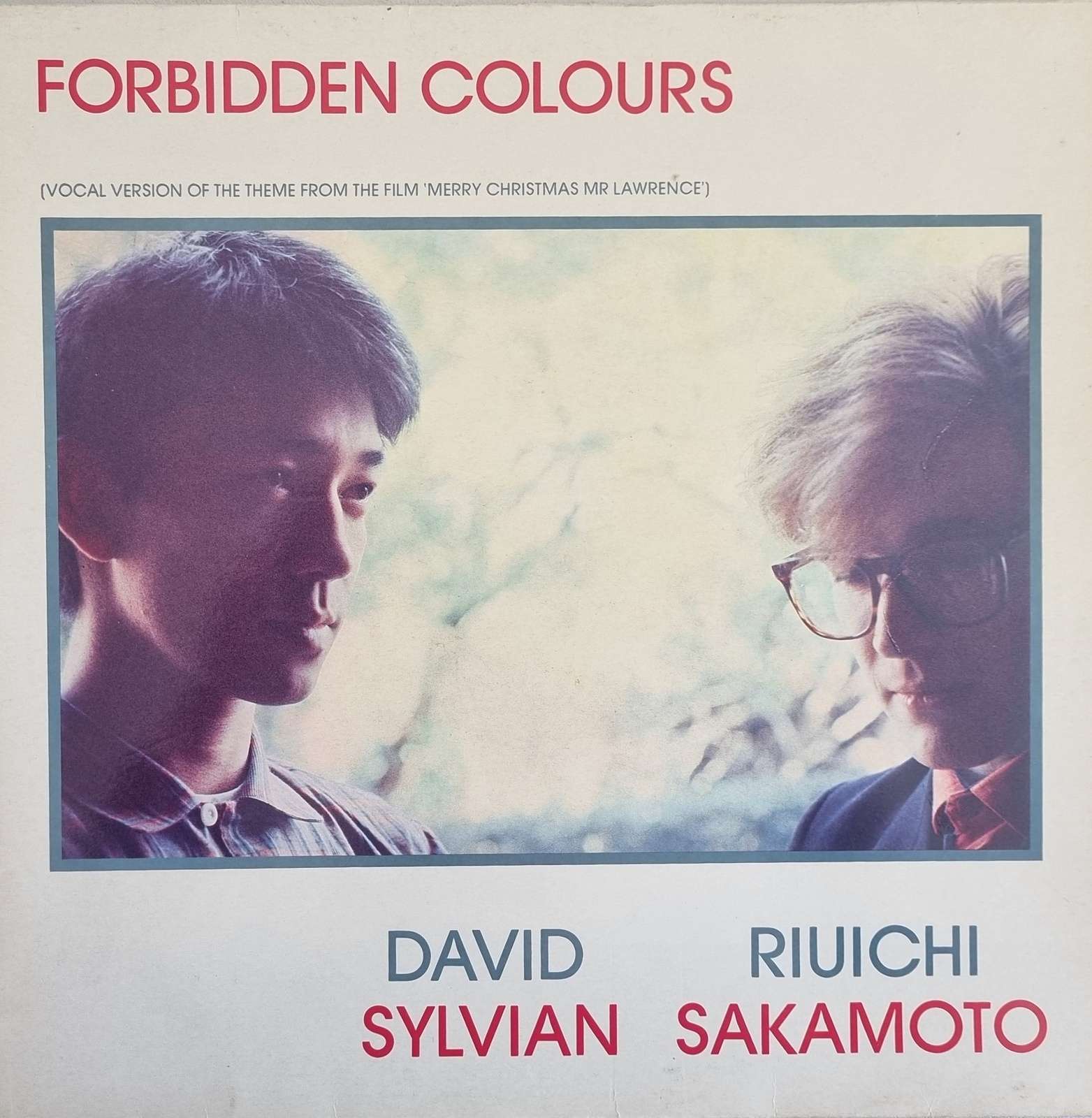 David Sylvian Riuichi Sakamoto - Forbidden Colours 12 inch single