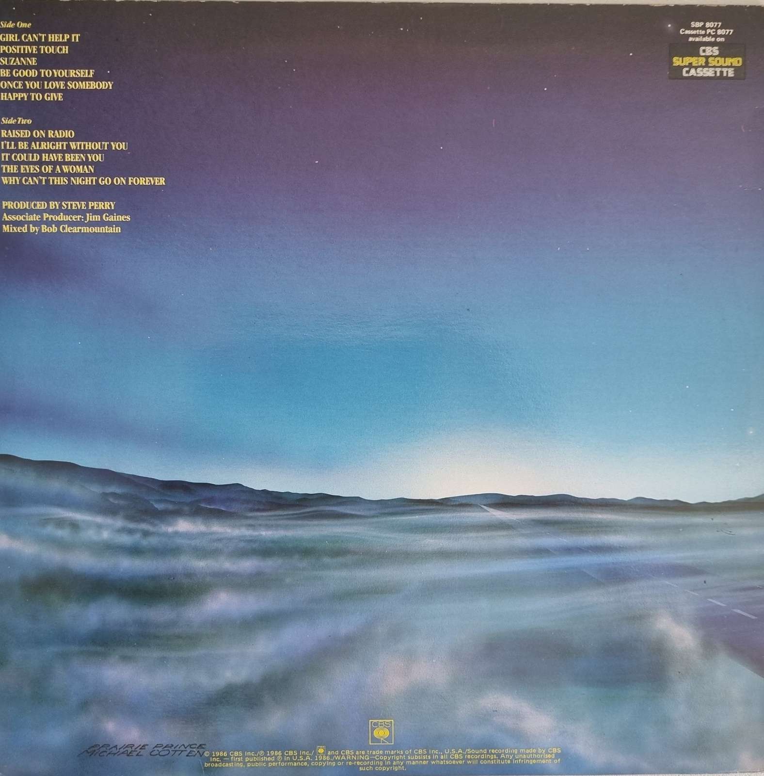 Journey - Raised on Radio LP