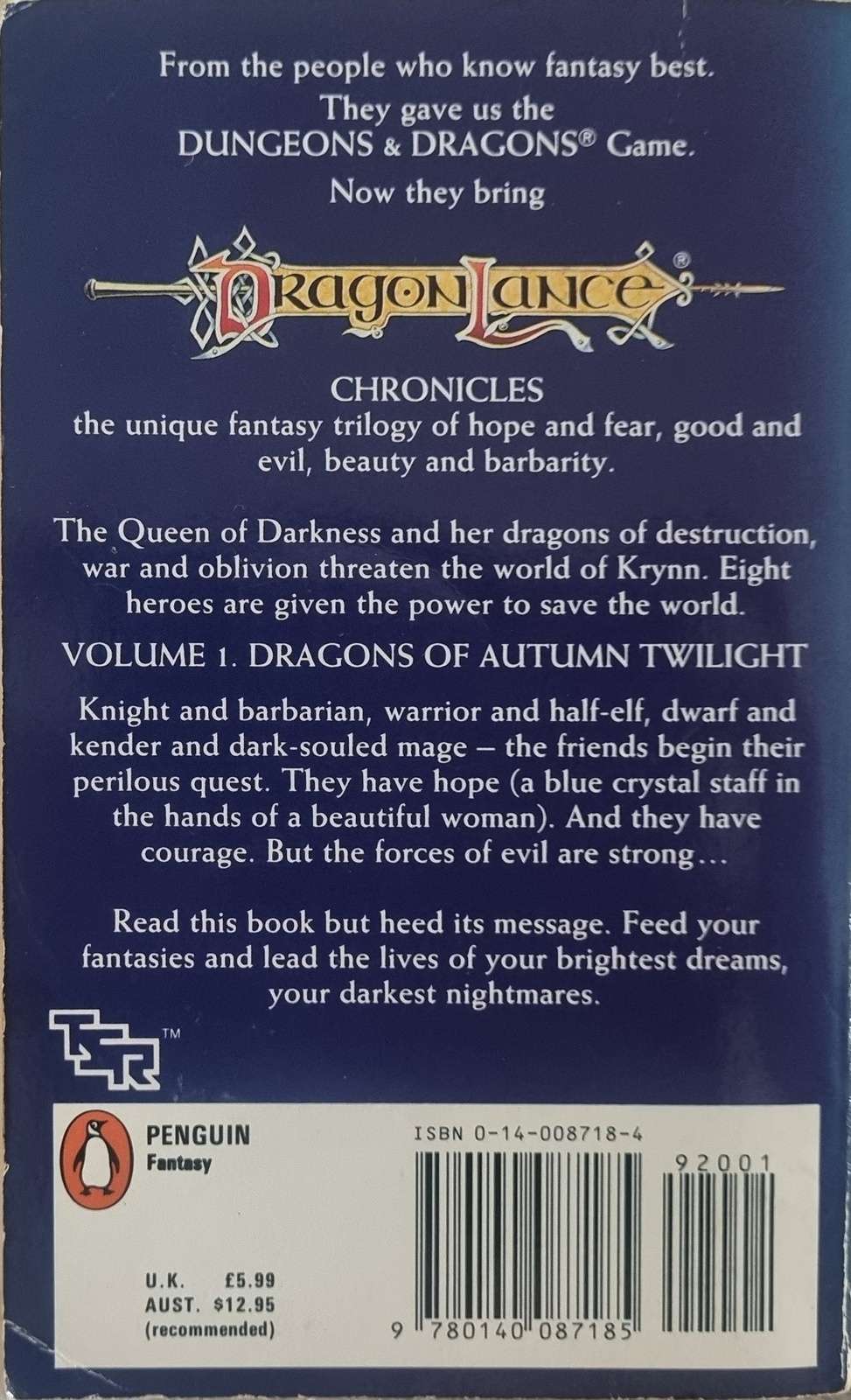 Dragonlance: Dragons of Autumn Twilight - Margaret Weis & Tracy Hickman