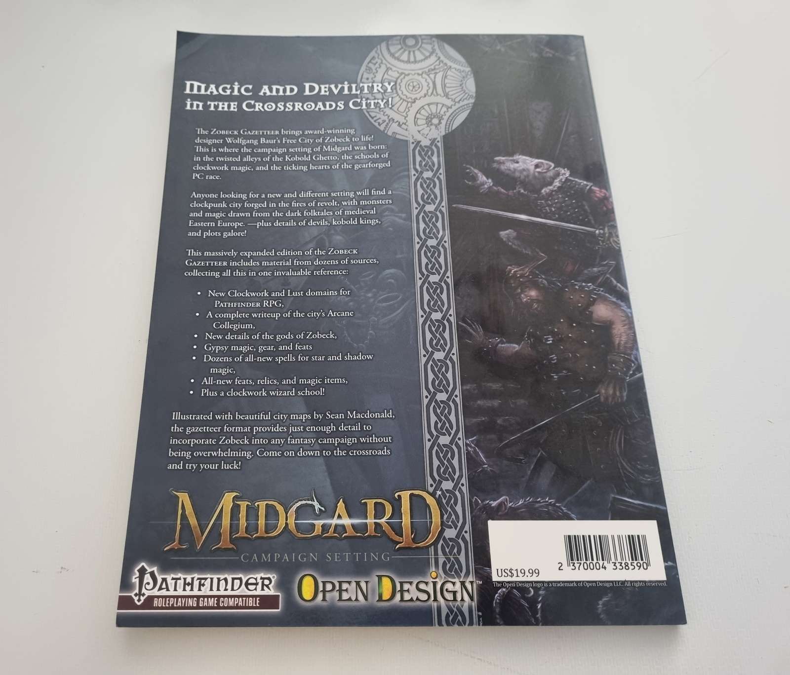 Pathfinder: Zobeck Gazeteer - Midgard Campaign Setting Signed