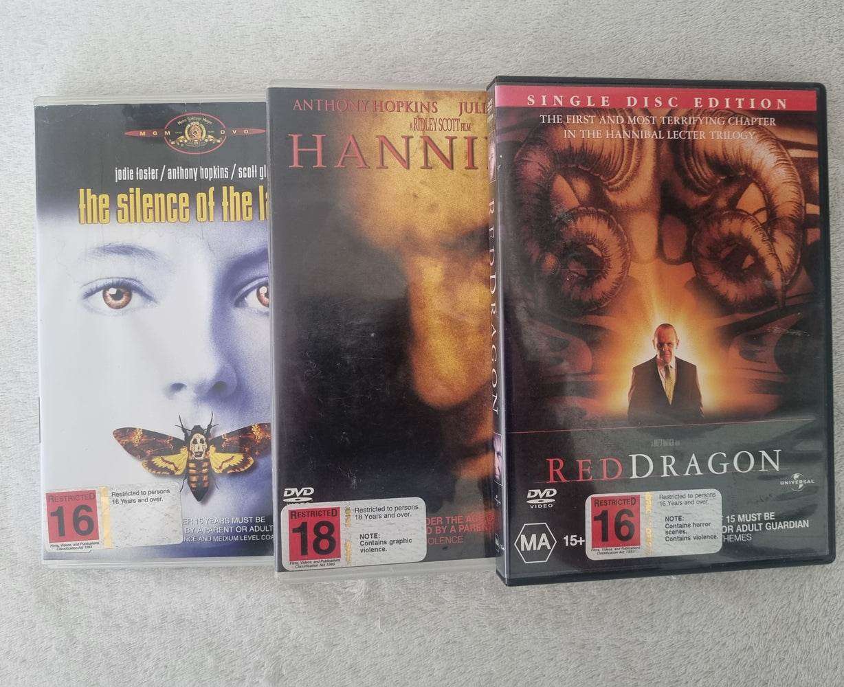 Silence of the Lambs / Hannibal / Red Dragon Hannibal Lecter Trilogy