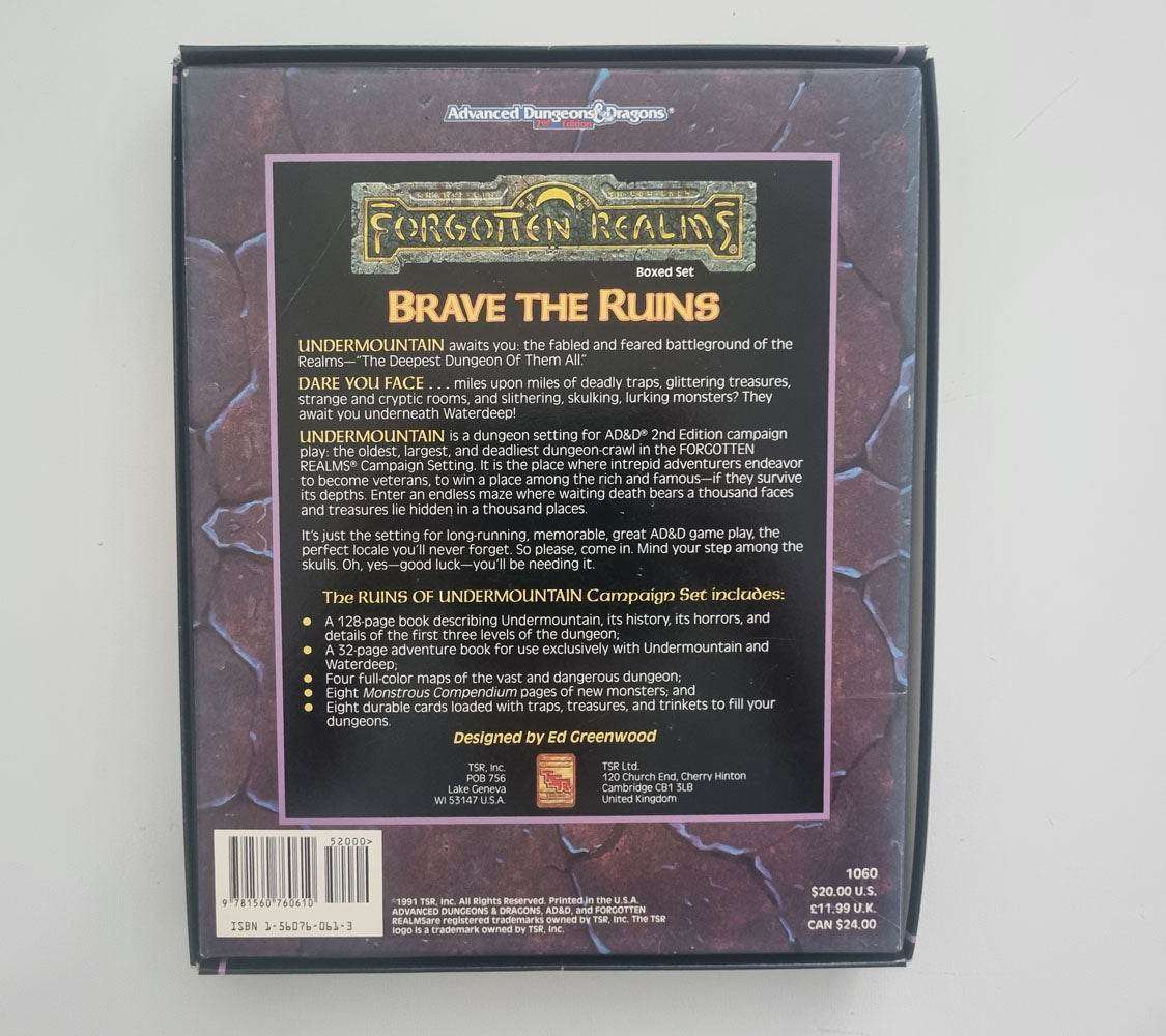 Advanced Dungeons and Dragons: Forgotten Realms - The Ruins of the Undermountain