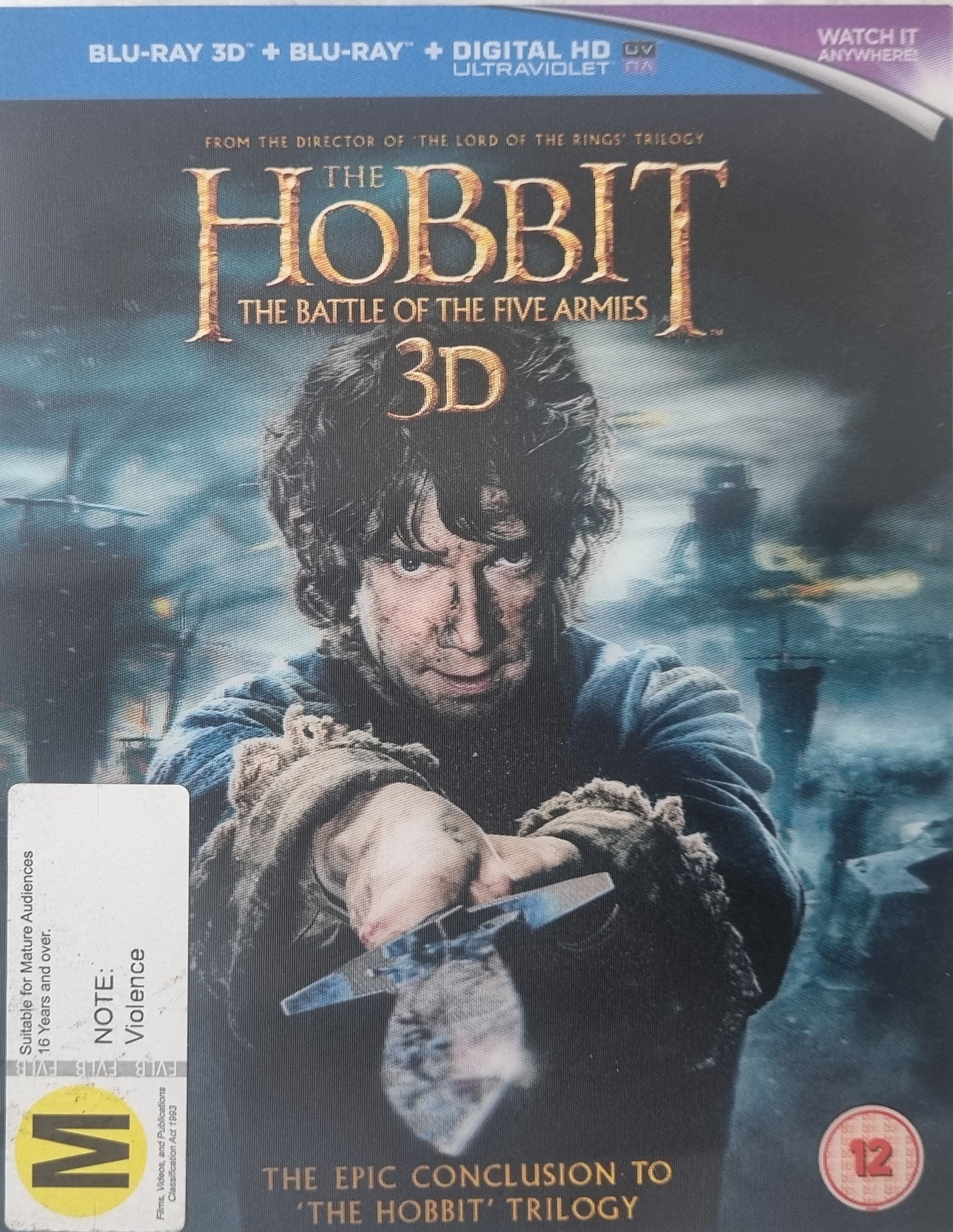 The Hobbit The Battle of the Five Armies 3D + 2D (Blu Ray)