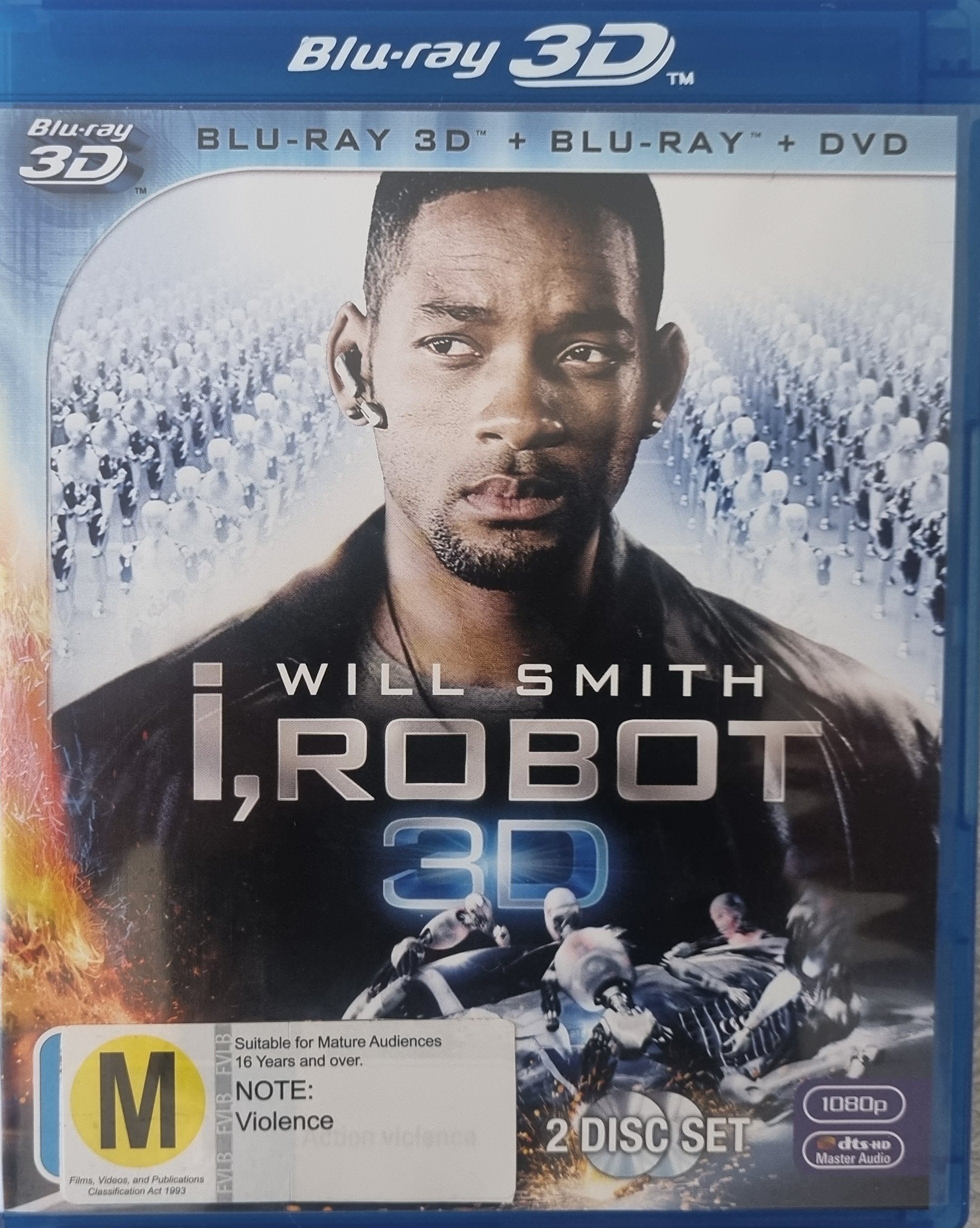 I, Robot 3D + 2D + DVD (Blu Ray)