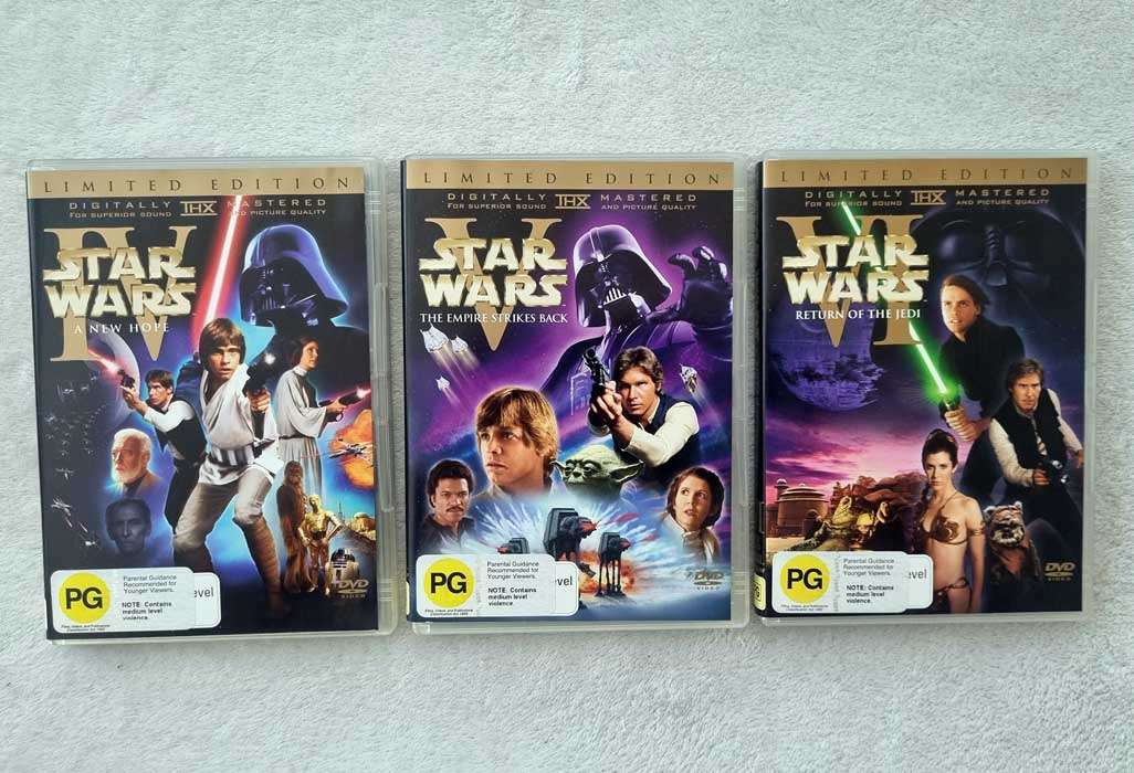 Star Wars IV, V, VI Limited Edition includes original theatricals