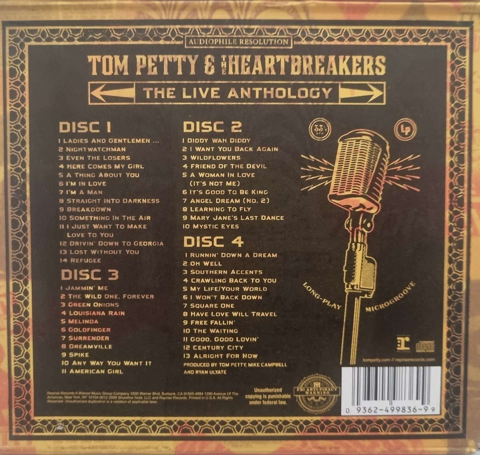 Tom Petty & the Heartbreakers - The Live Anthology CD