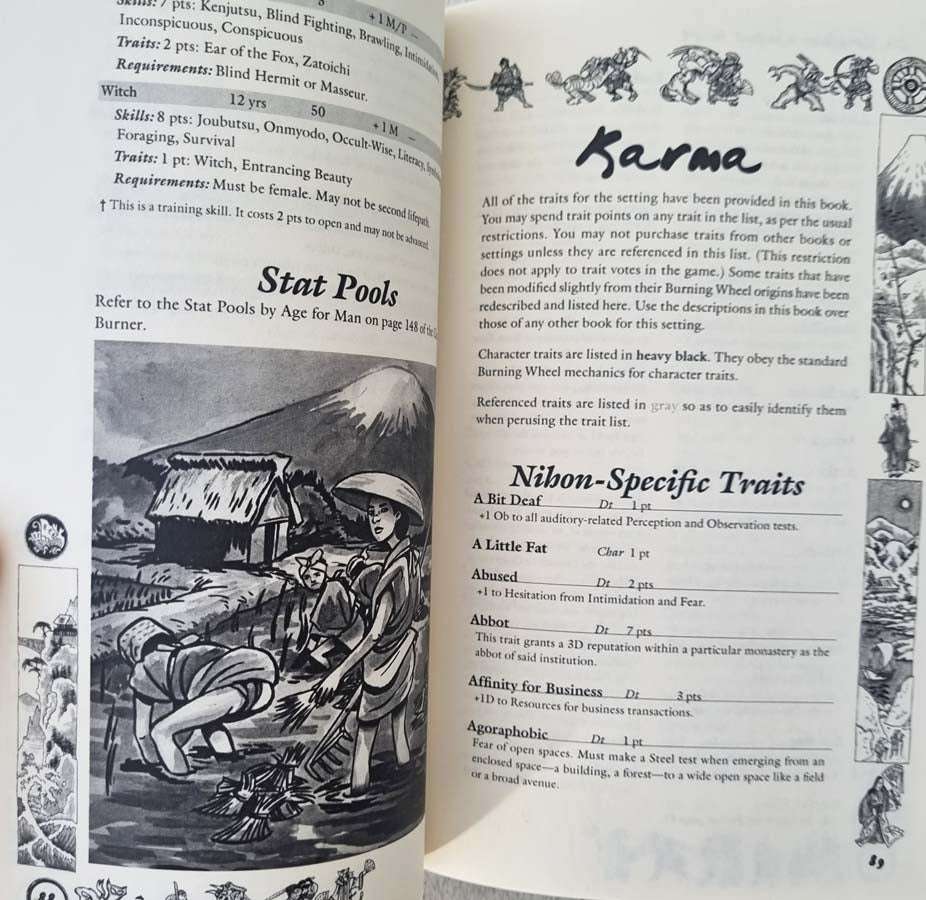 The Blossoms are Falling - Burning Wheel Roleplaying Supplement