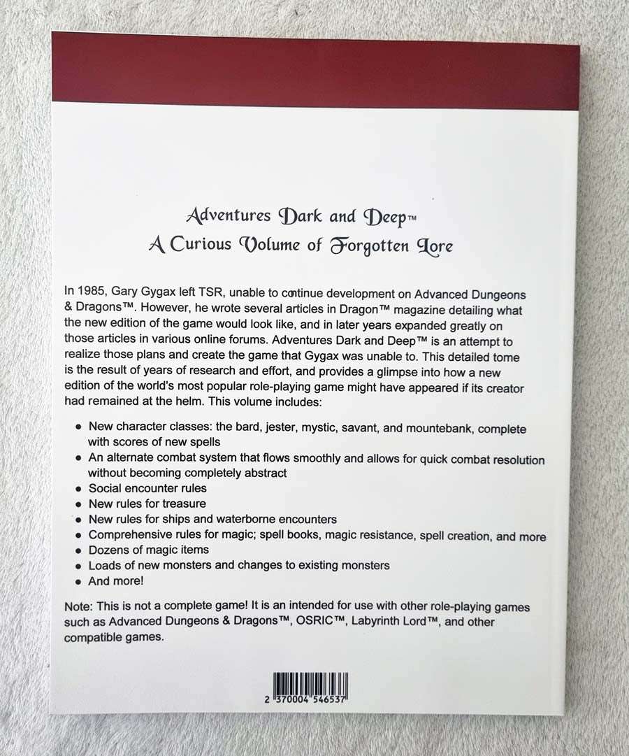 Adventures Dark & Deep - A Curious Volume of Forgotten Lore