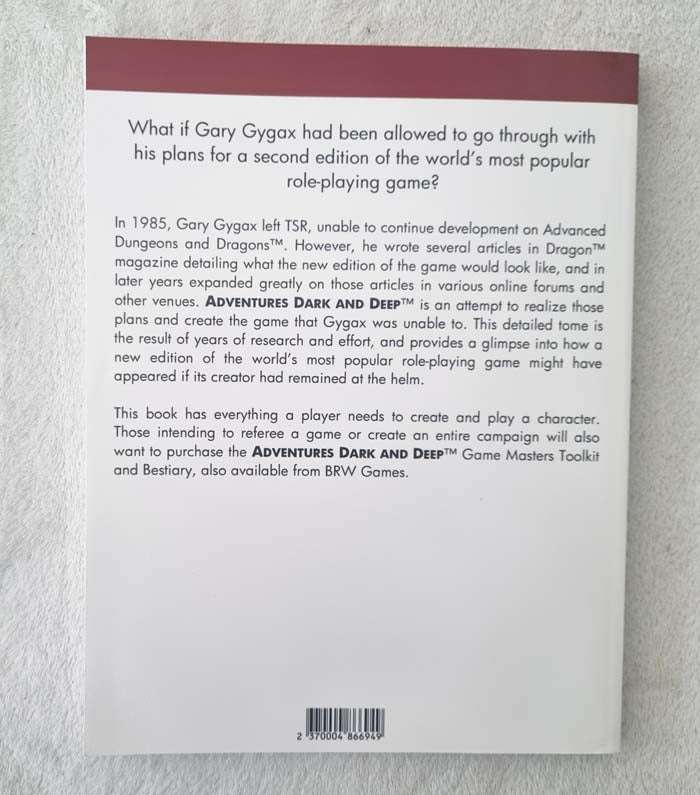 Adventures Dark & Deep - Players Manual
