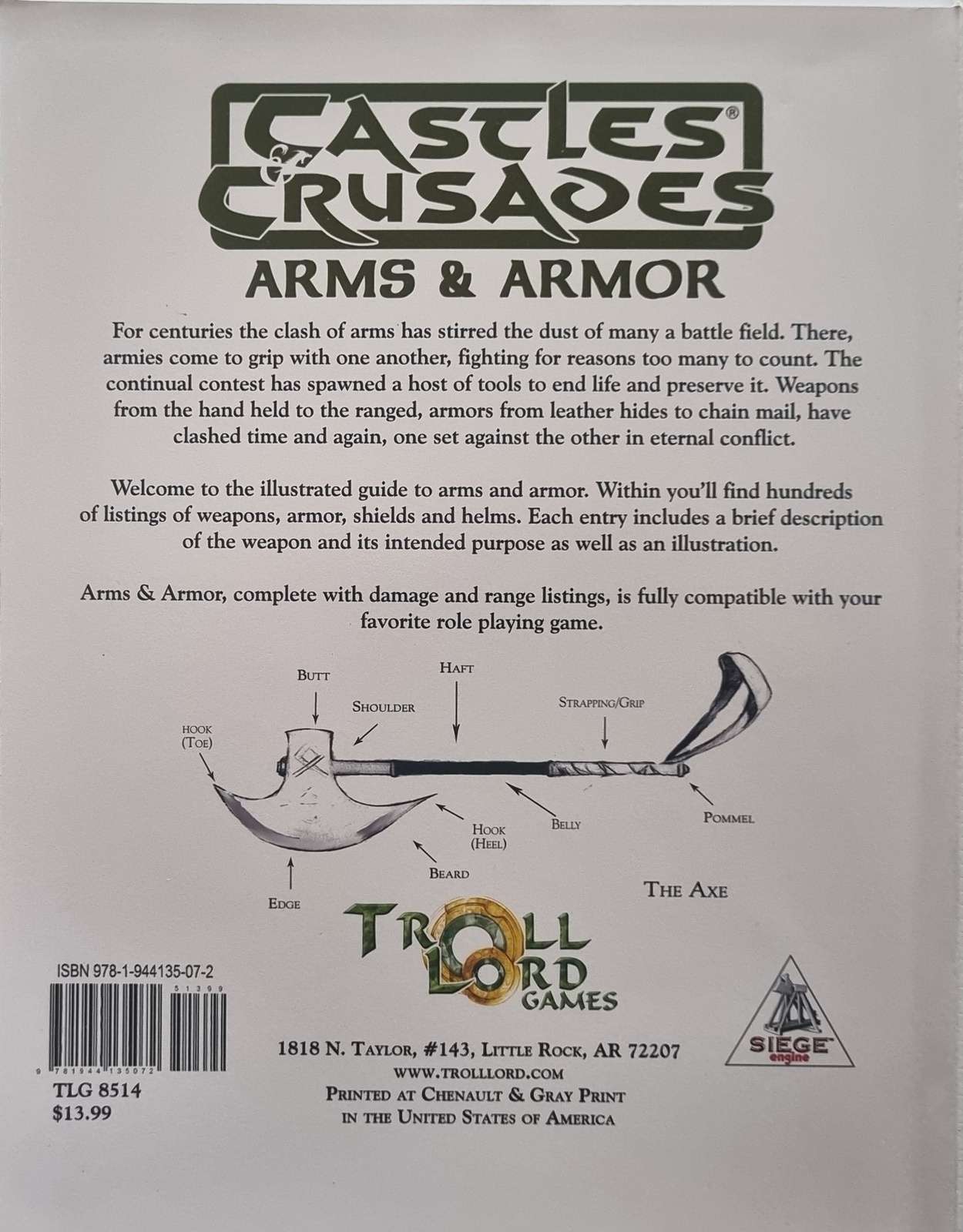 Castles and Crusades - Arms & Armour