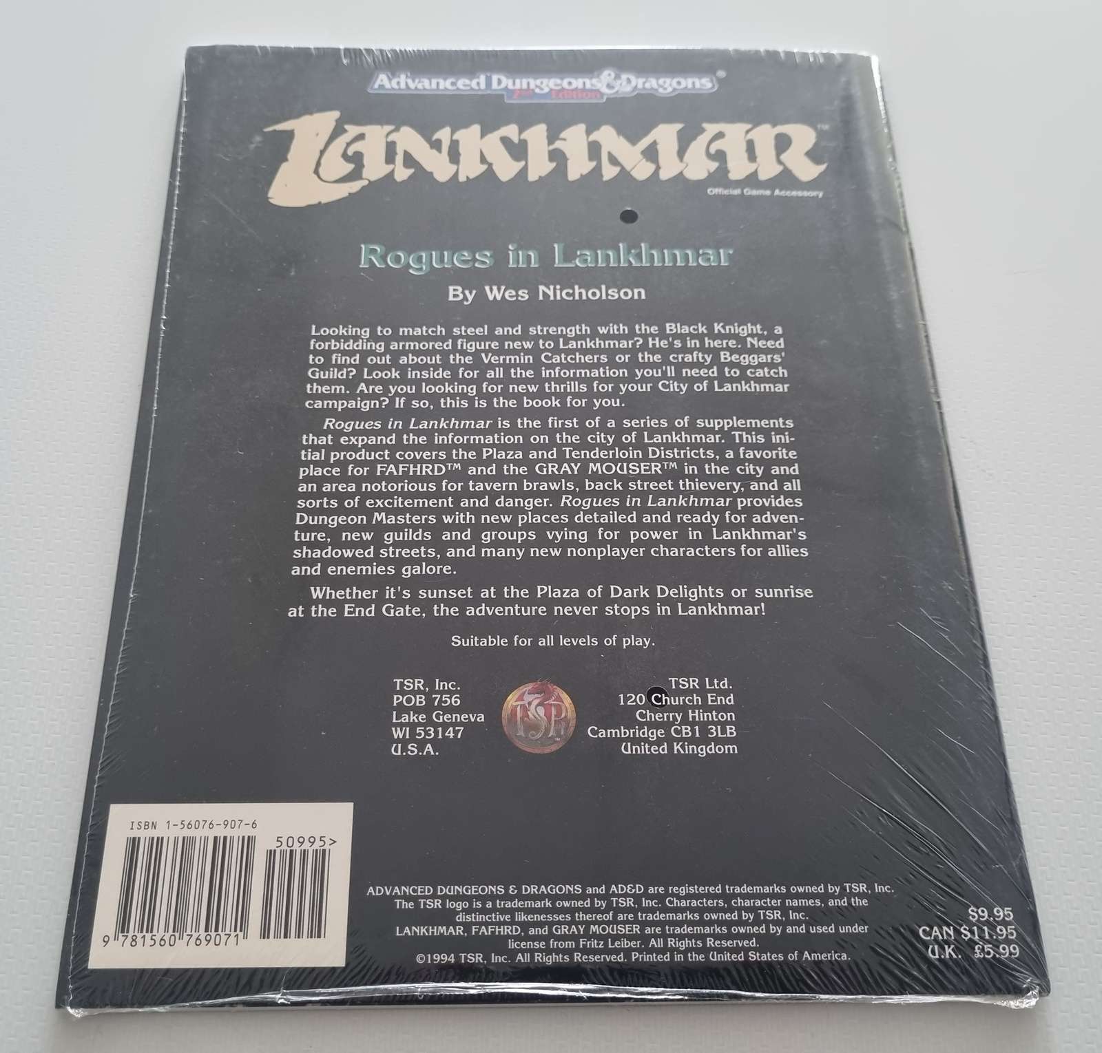 Advanced Dungeons & Dragons Module - Rogues of Lankhmar (Sealed)