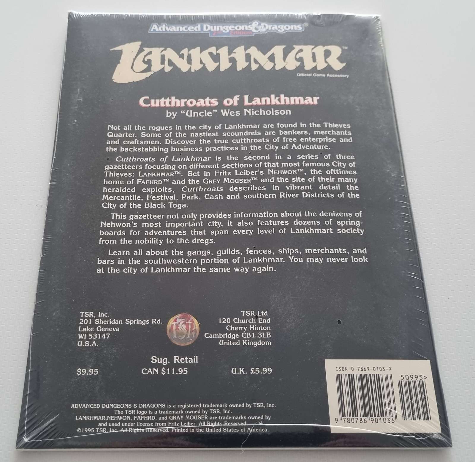 Advanced Dungeons & Dragons Module - Cutthroats of Lankhmar (Sealed)