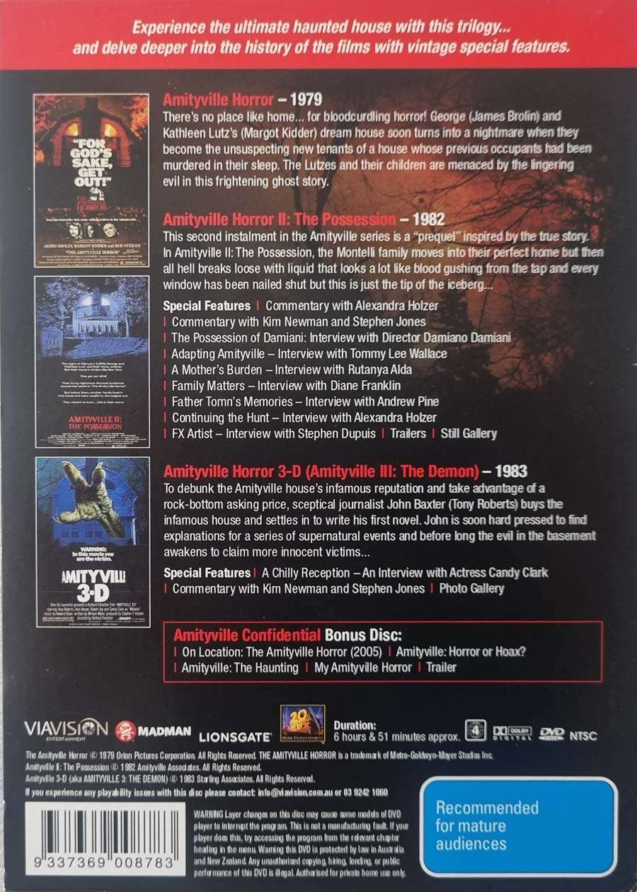 The Amityville Horror Collection 4 Disc Set