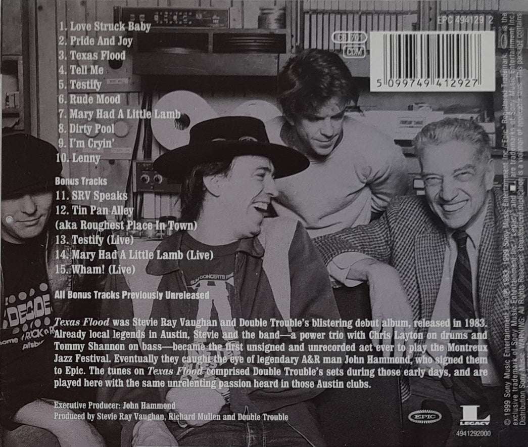Stevie Ray Vaughan and Double Trouble - Texas Flood CD