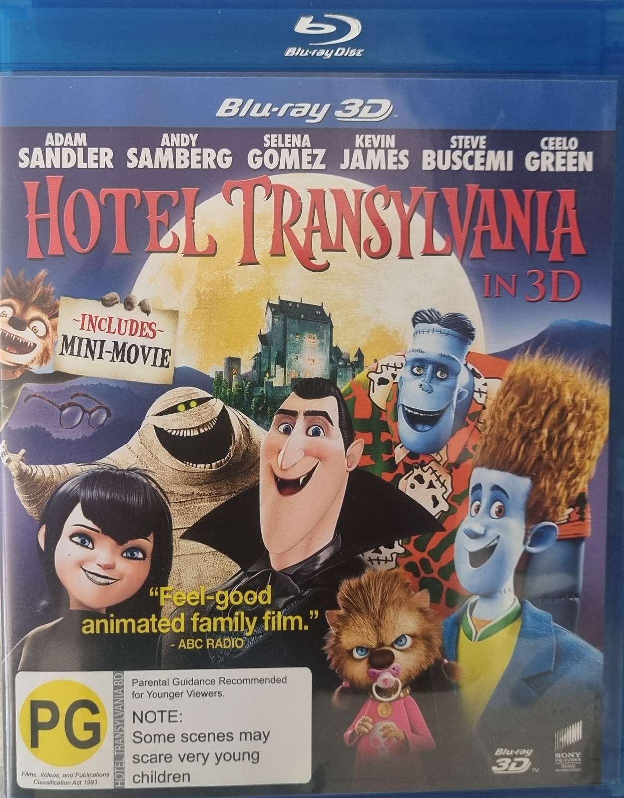 Hotel Transylvania in 3D Blu Ray 3D player required