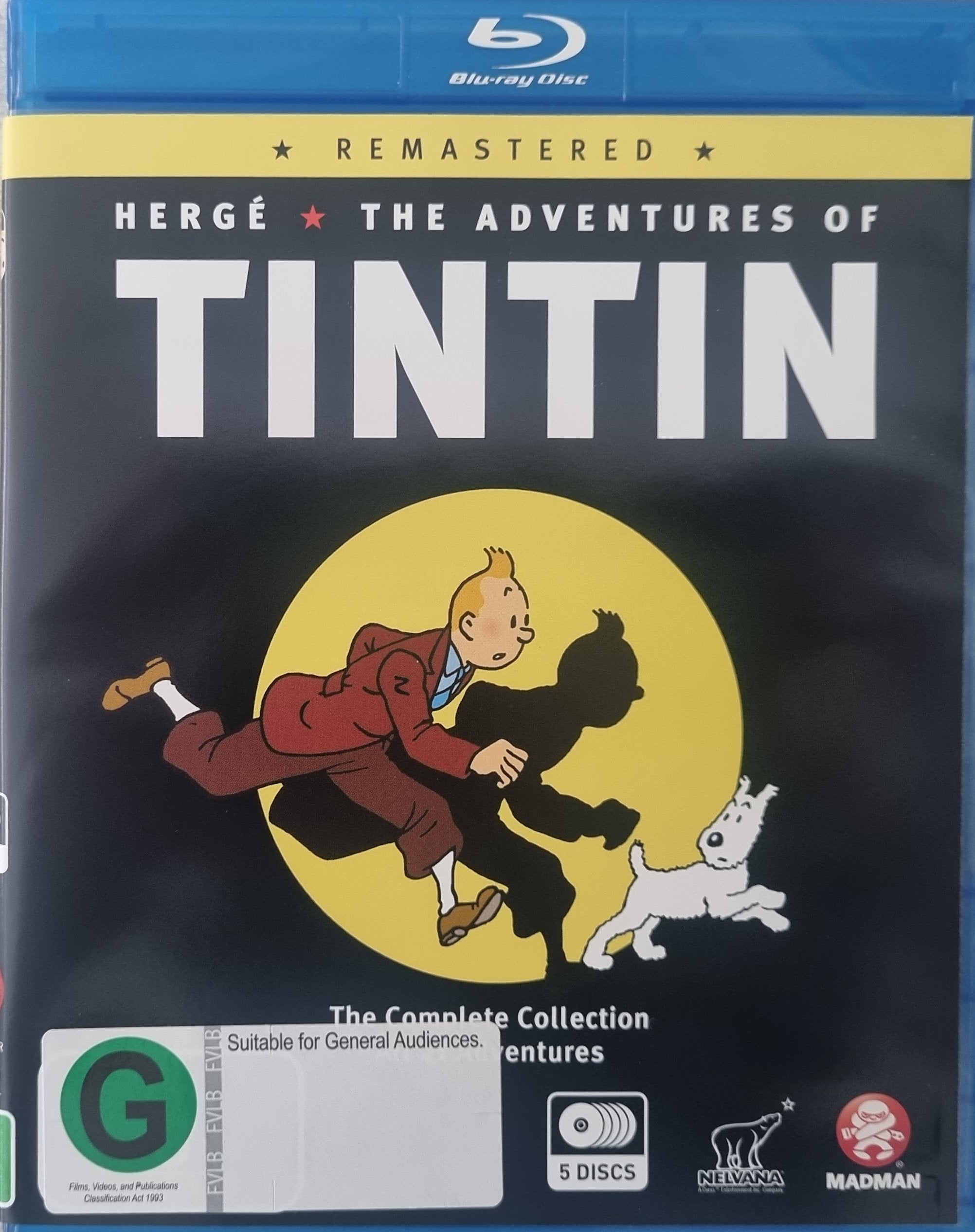 The Adventures of Tintin - Complete Collection (Blu Ray)