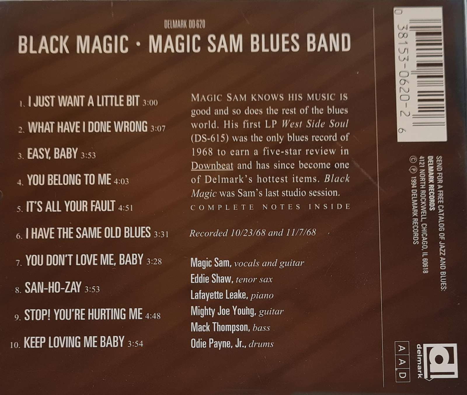 Magic Sam Blues Band - Black Magic CD