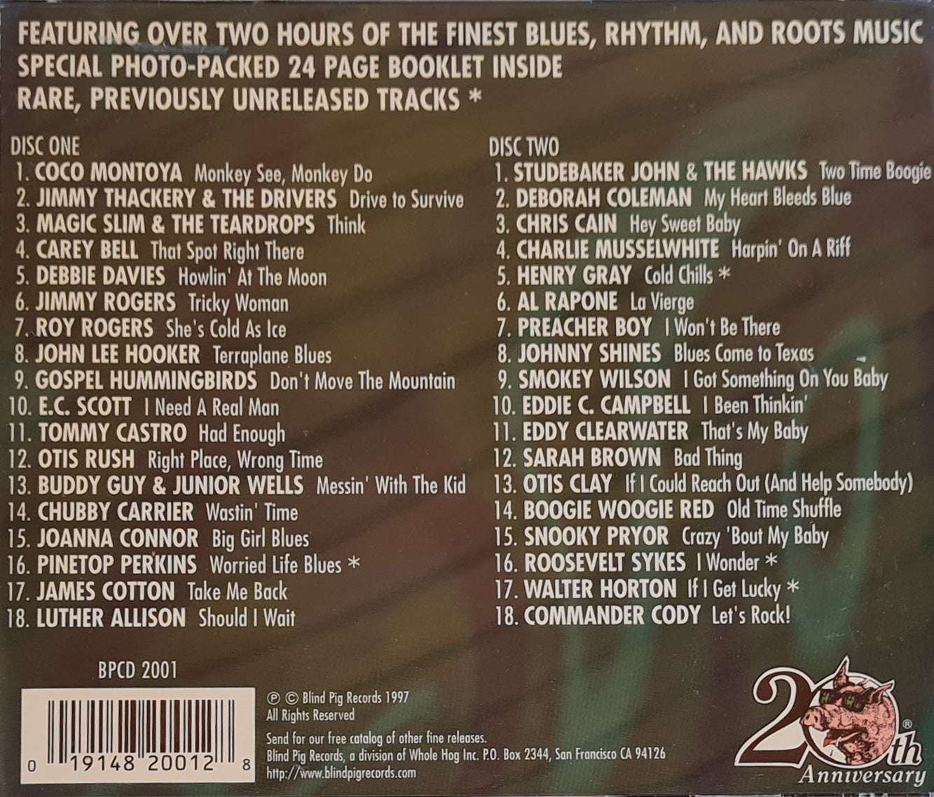Blind Pig Records - 20th Anniversary Collection CD