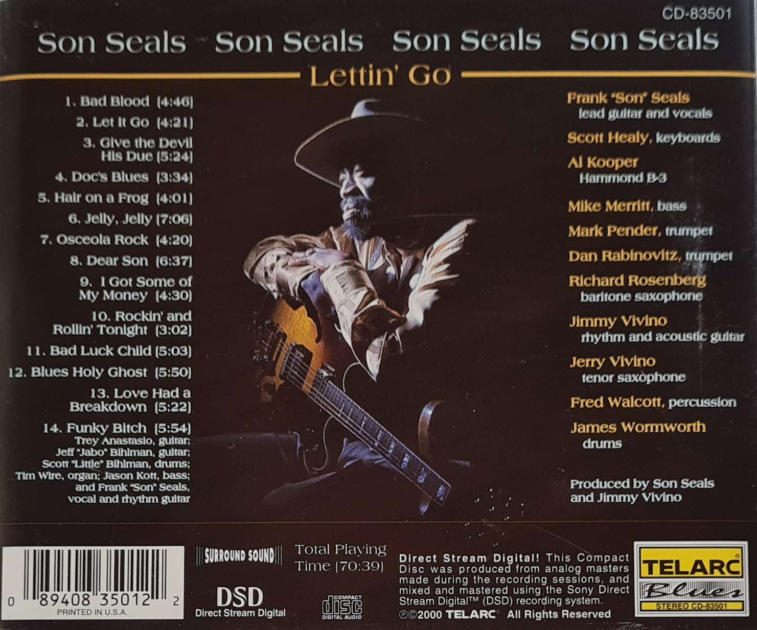 Son Seals - Lettin' Go CD