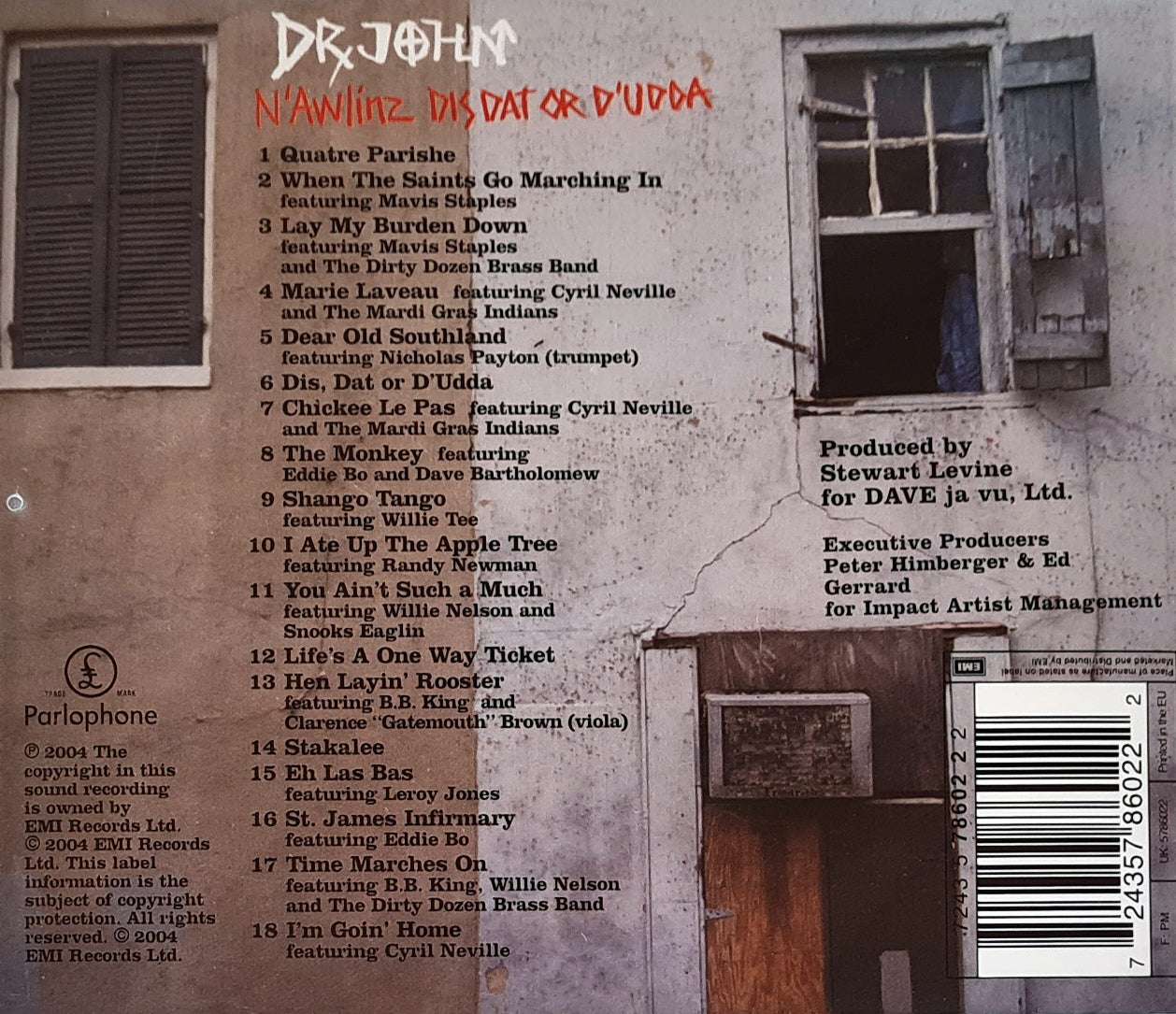 Dr. John - N'Awlinz Dis Dat or D'Udda CD