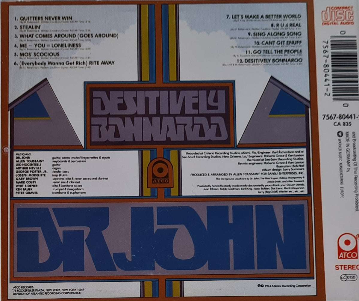Dr. John - Desitively Bonnaroo CD