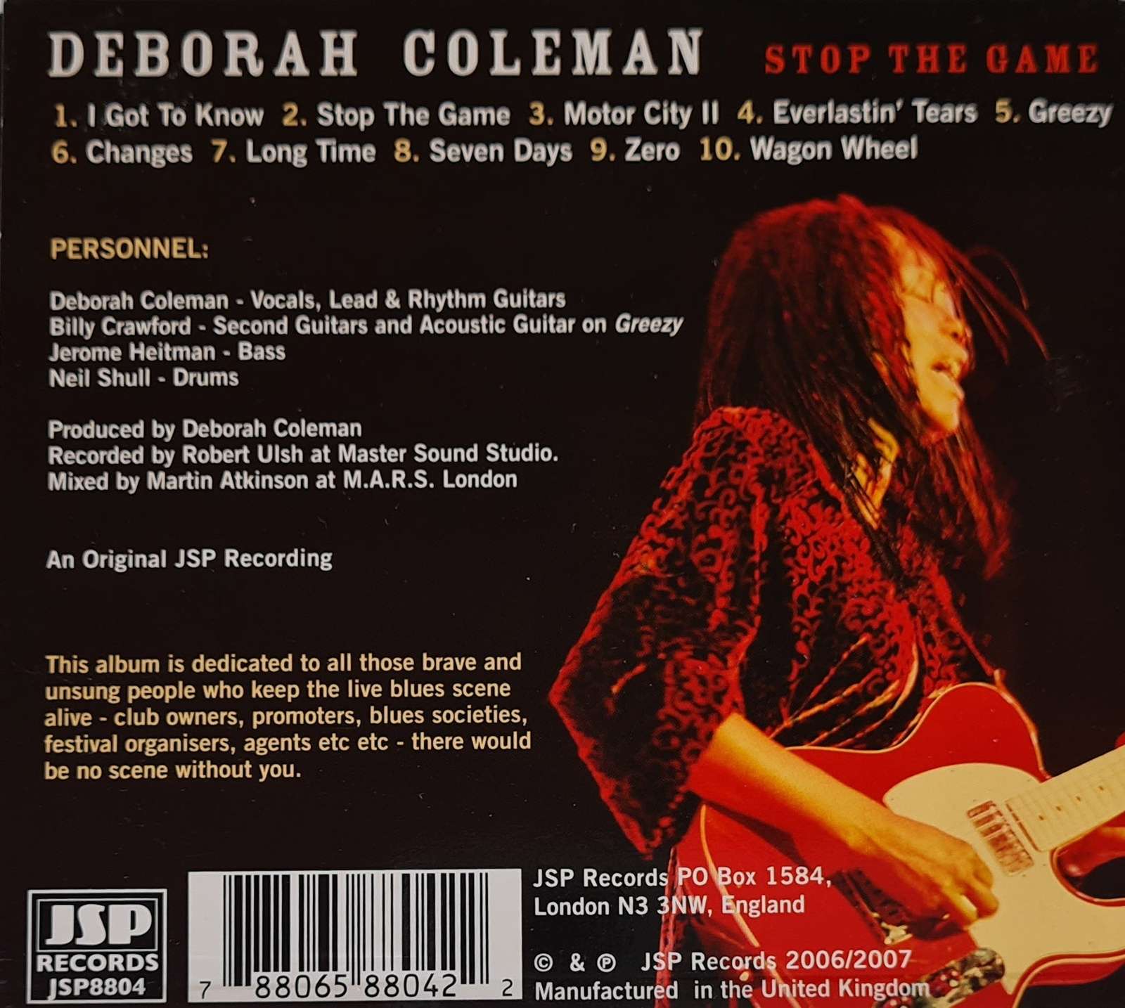 Deborah Coleman - Stop that Game CD