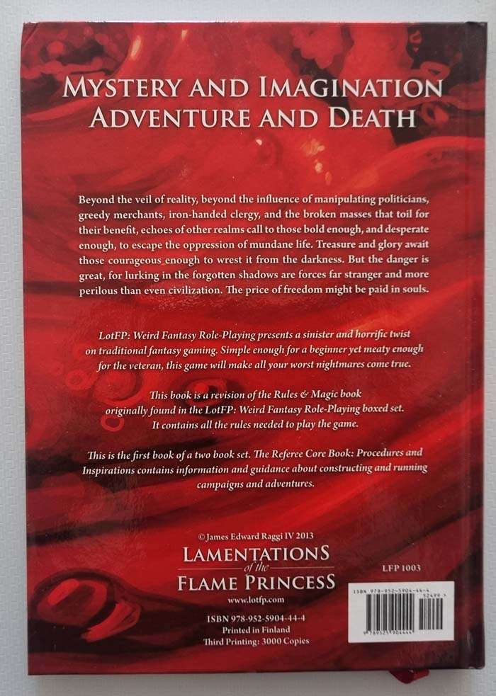 Lamentations of the Flame Princess - Player Core Book Rules & Magic