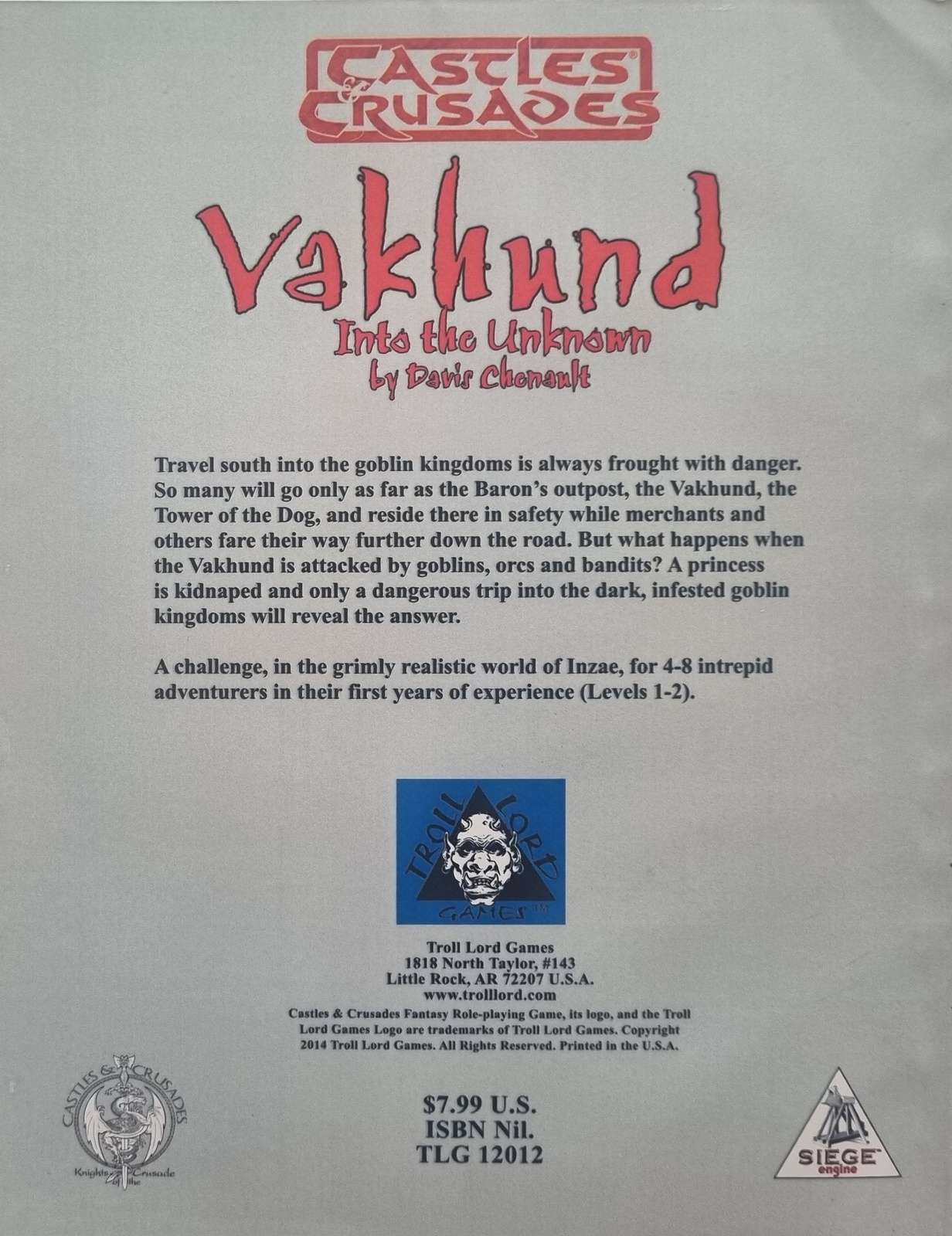 Castles and Crusades - Yakhund: Into the Unknown signed