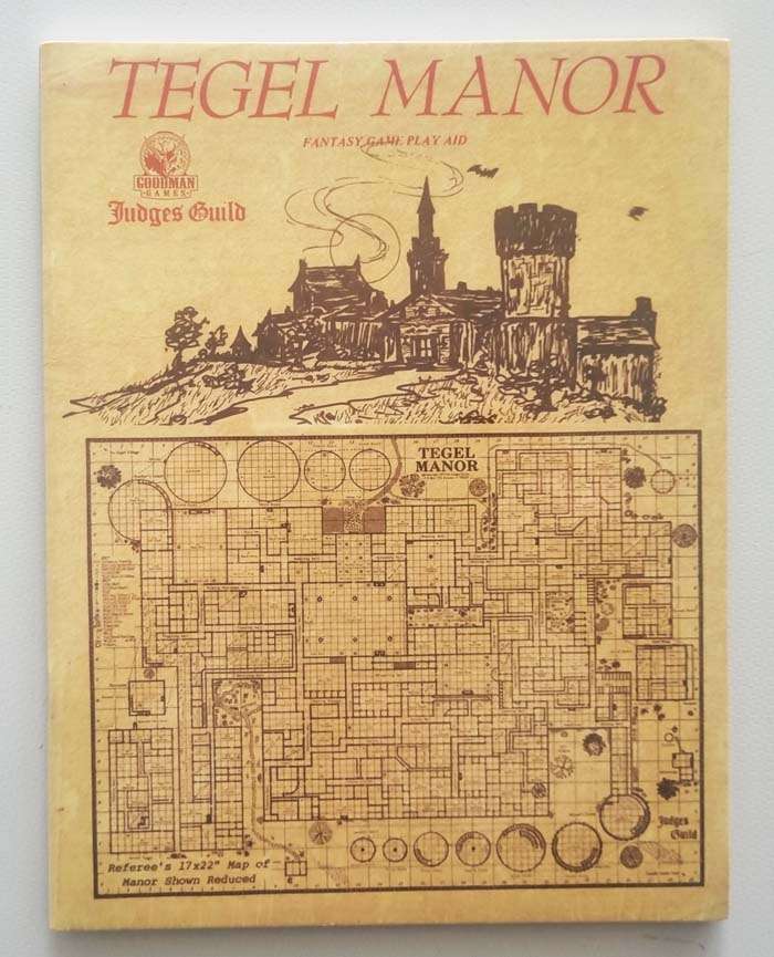 Tegel Manor Fantasy Play Aid - Goodman Games Judges Guild Sealed