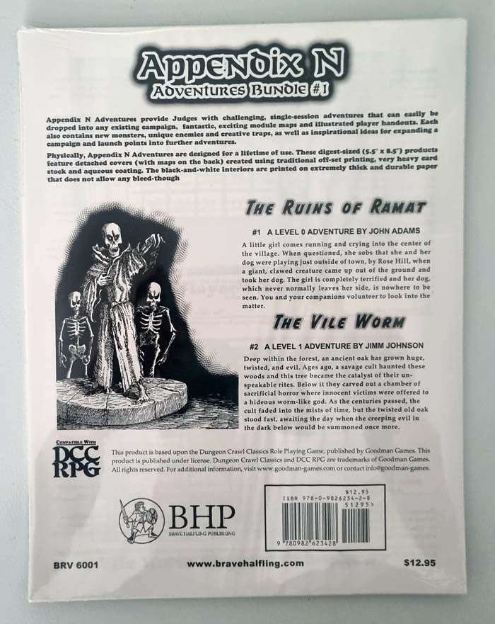 The Ruins of Ramat Appendix N Adventure Bundle #1 DCC RPG