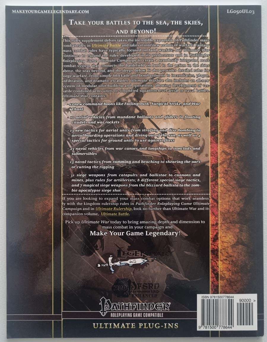 Ultimate War Pathfinder Compatible