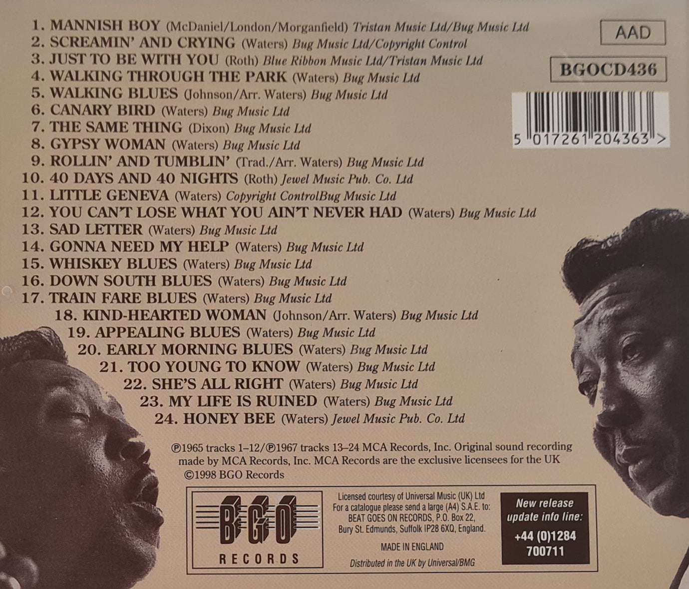 Muddy Waters - The Real Folk Blues - More Real Folk Blues CD