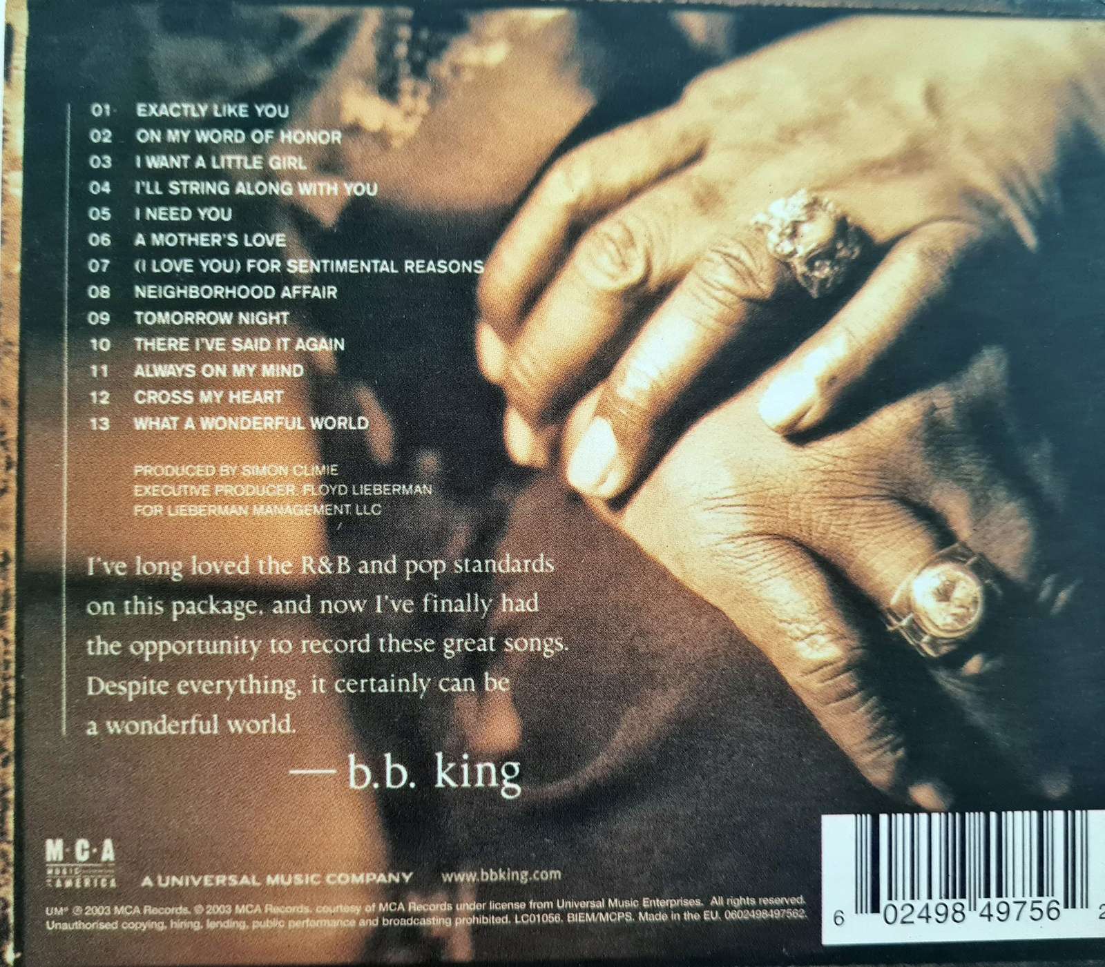 B.B. King - Reflections CD