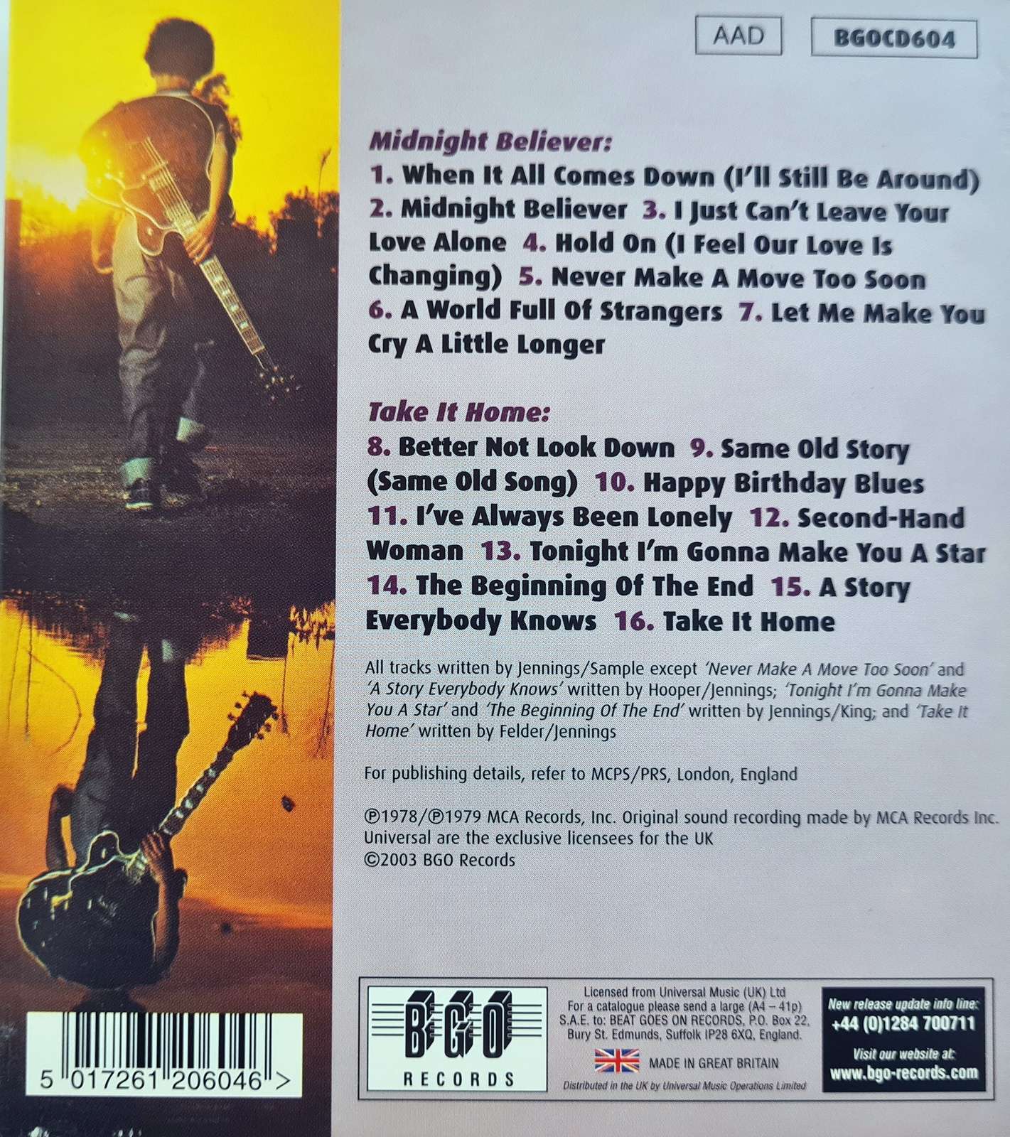 B.B. King - Midnight Believer - Take It Home CD