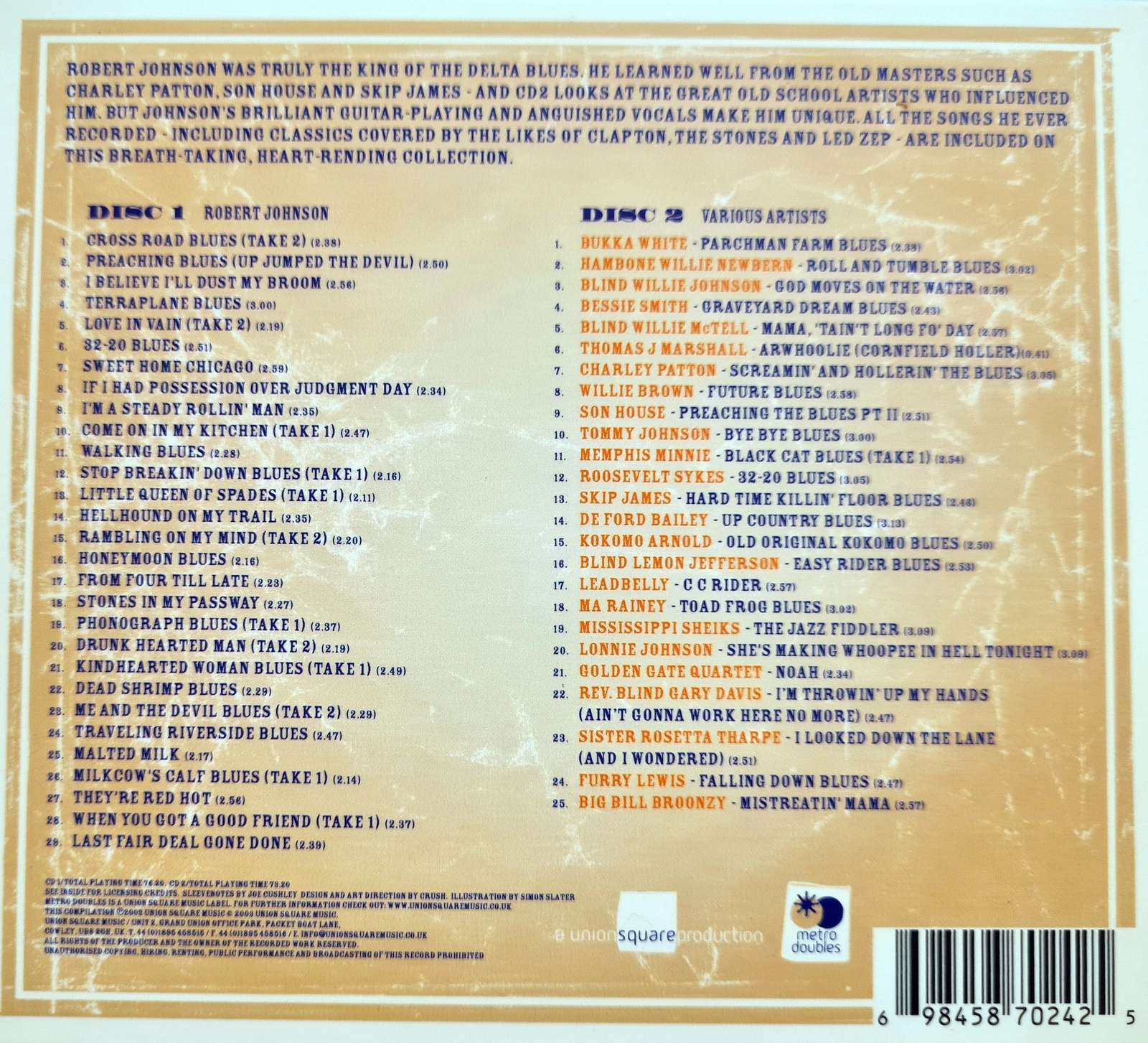 Robert Johnson - And the Old School Blues CD