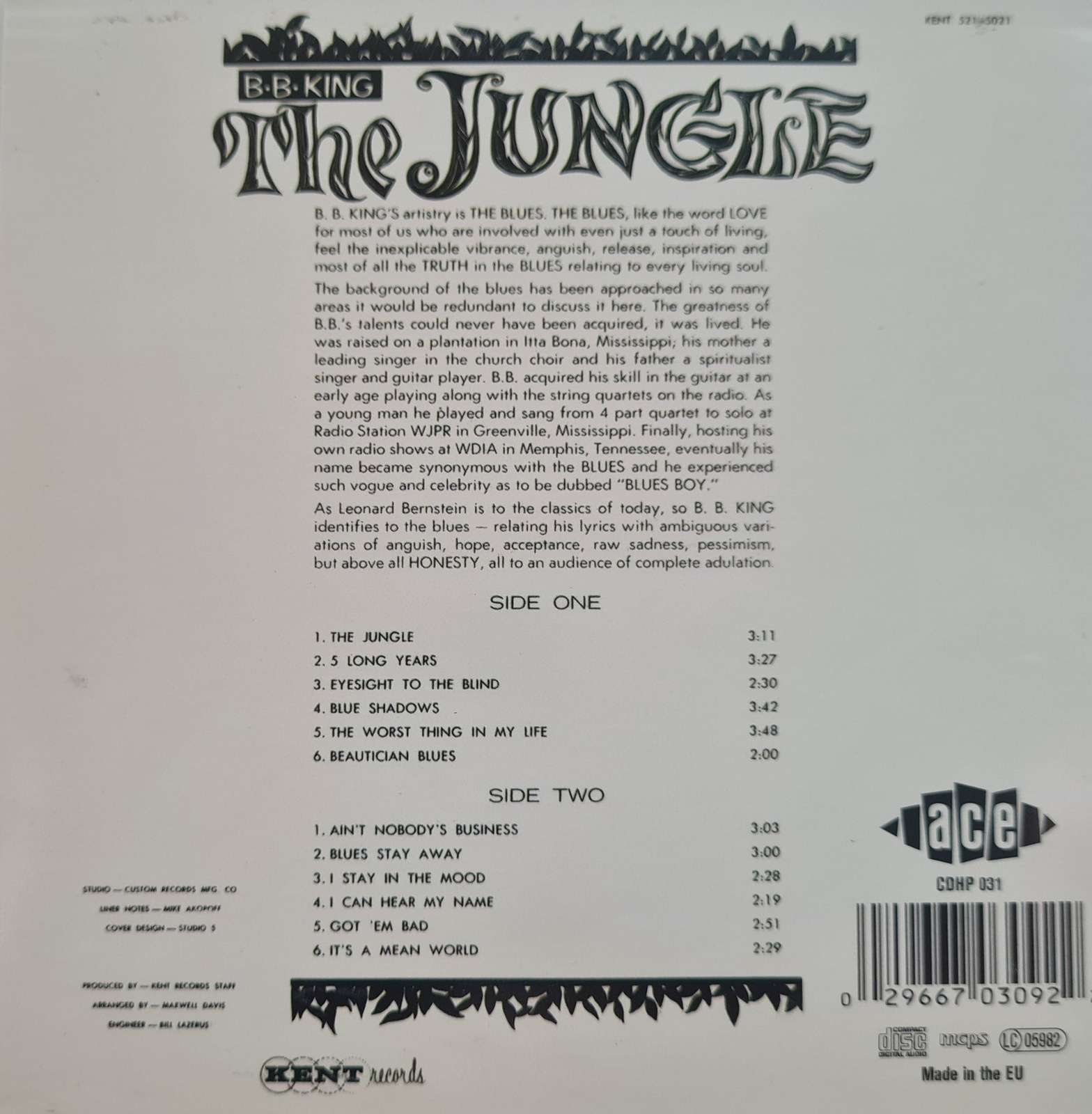 B.B. King - The Jungle CD