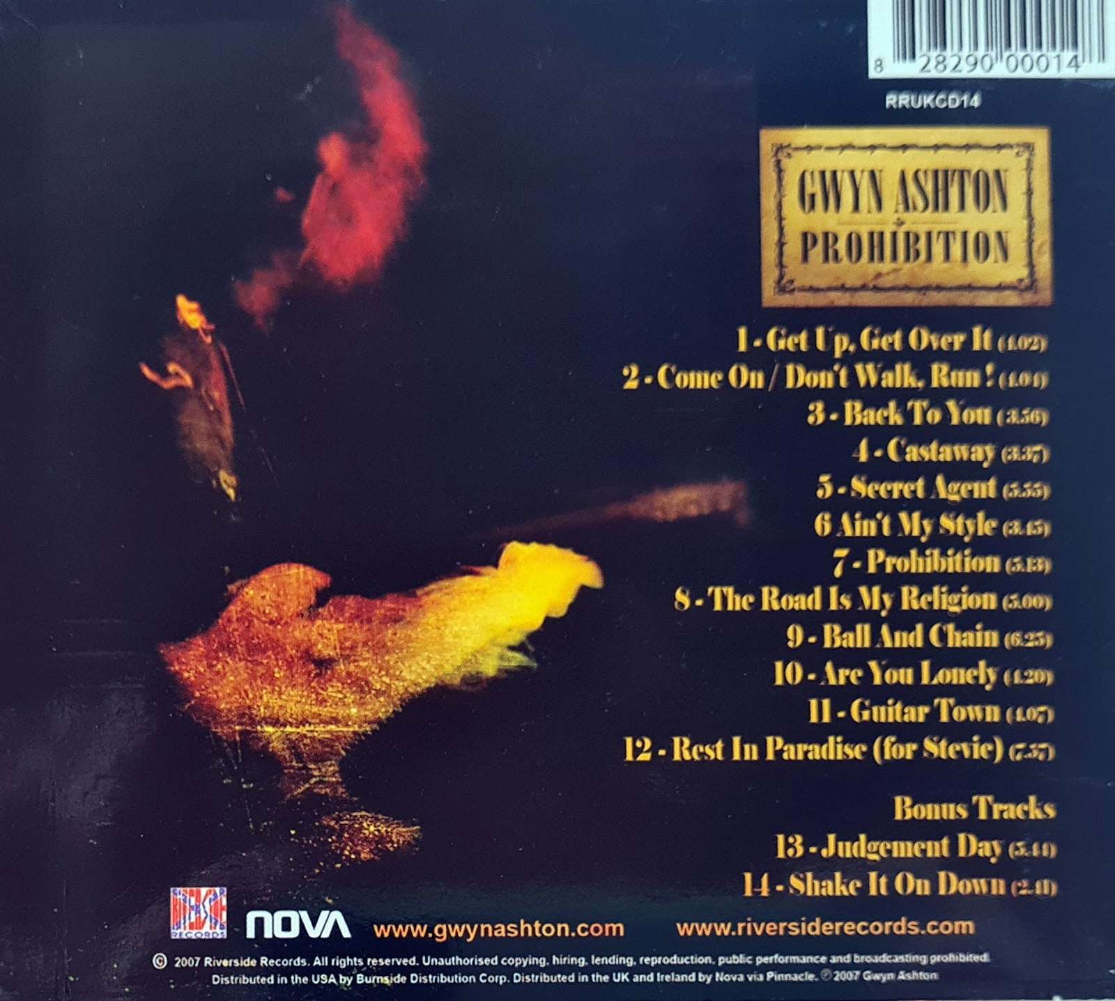 Gwyn Ashton - Prohibition CD