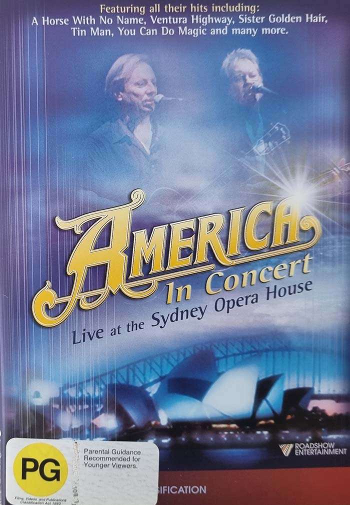 America in Concert Live at the Sydney Opera House DVD