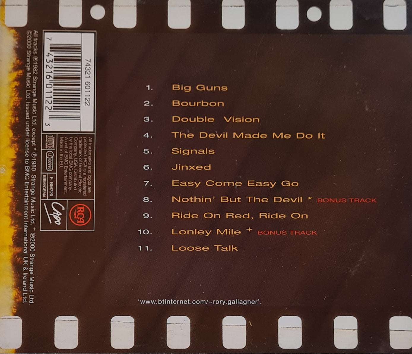 Rory Gallagher - Jinx CD