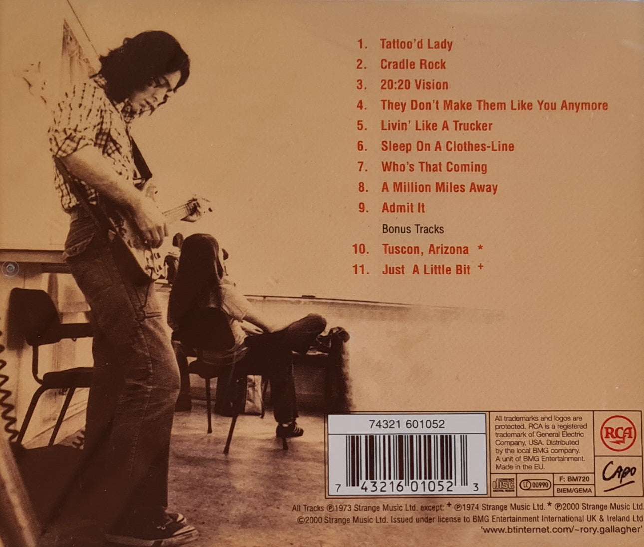 Rory Gallagher - Tattoo CD
