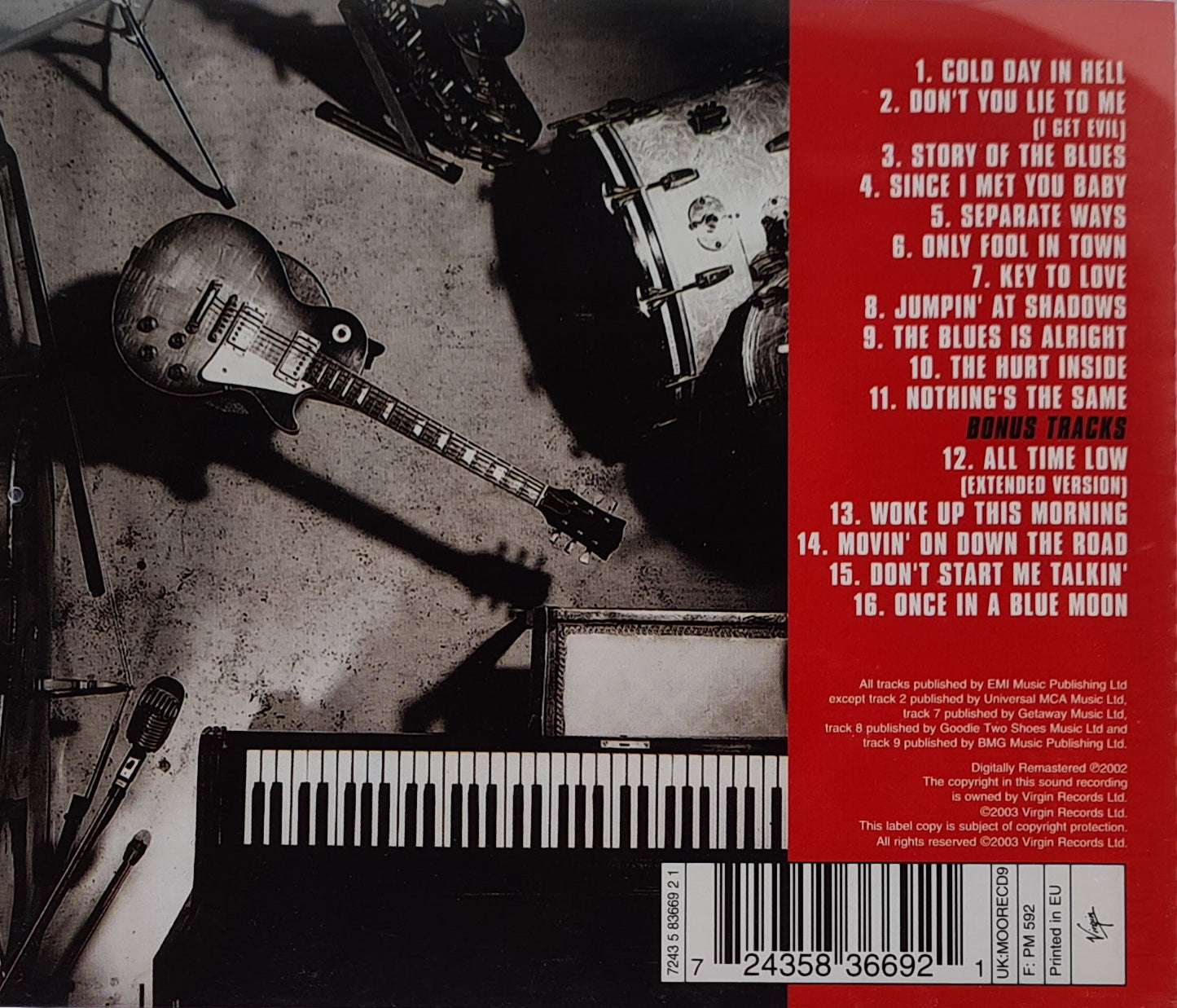 Gary Moore - After Hours CD