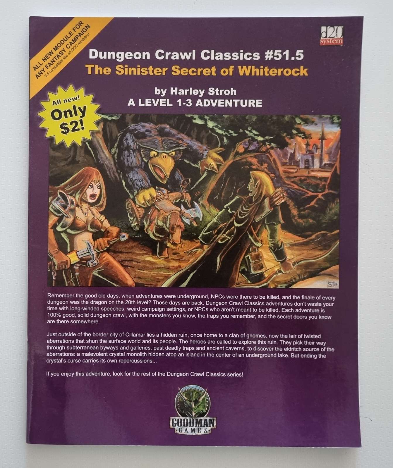 The Sinister Secret of Whiterock - Dungeon Crawl Classics D20 System
