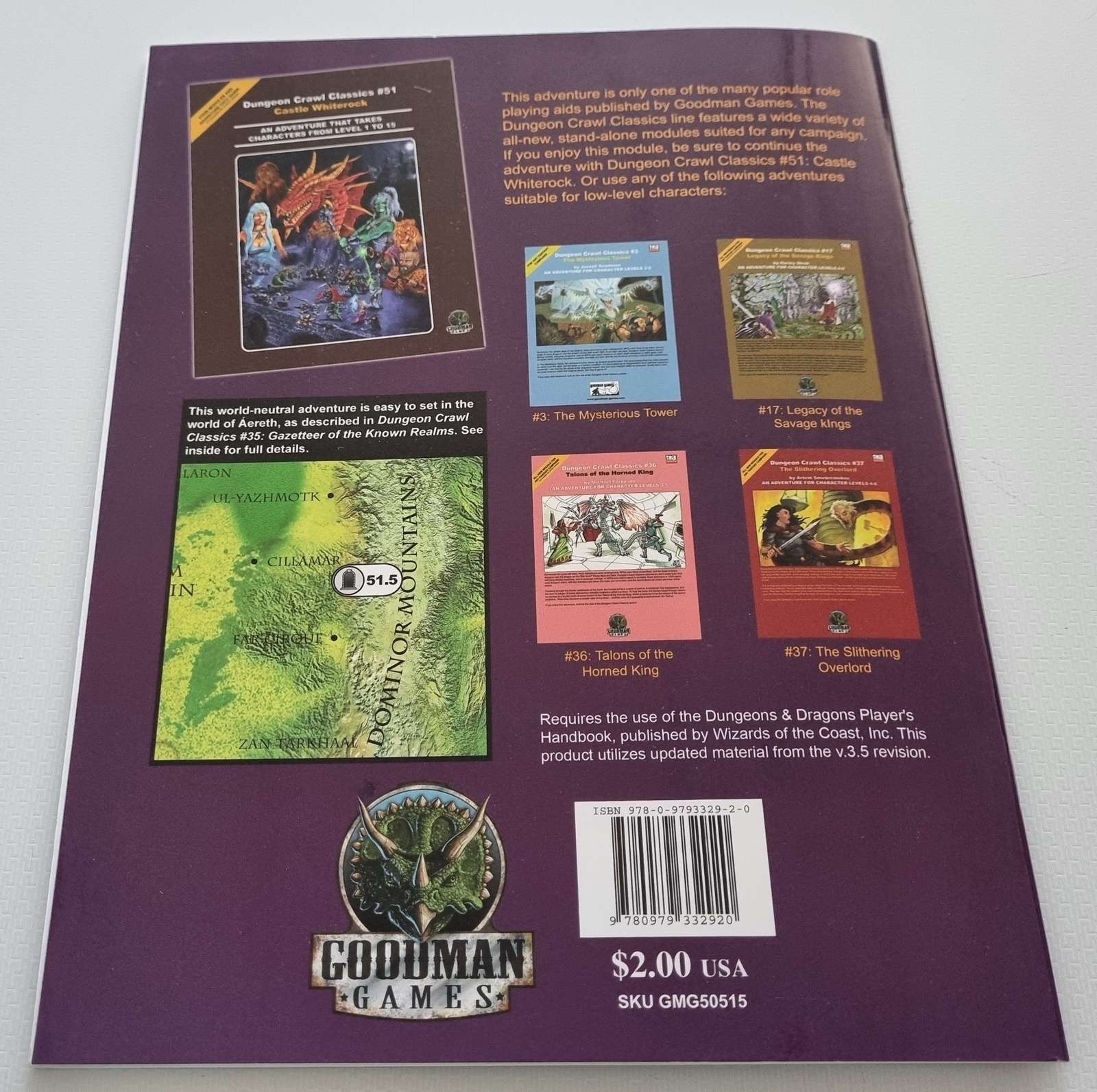 The Sinister Secret of Whiterock - Dungeon Crawl Classics D20 System